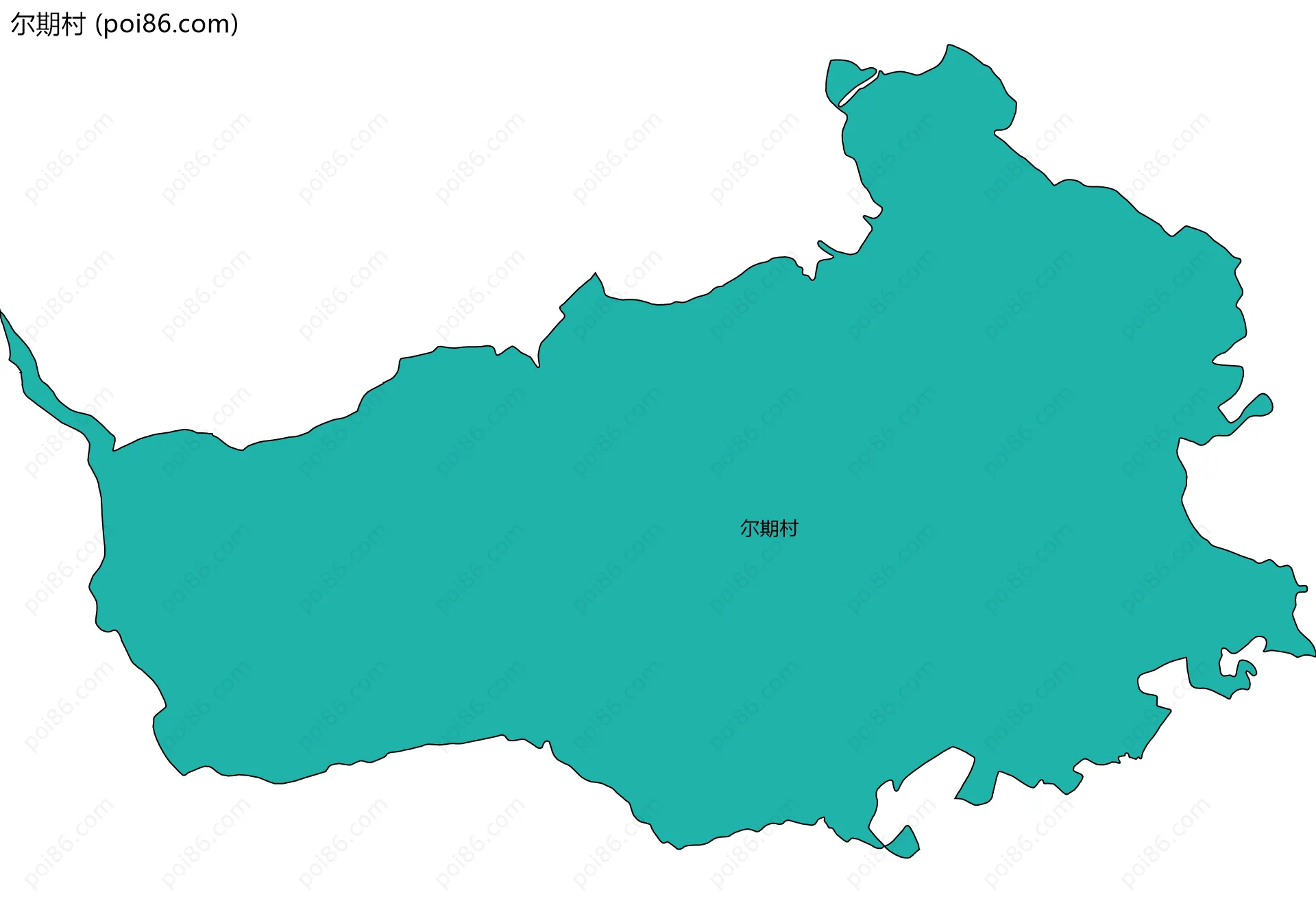 尔期村边界地图