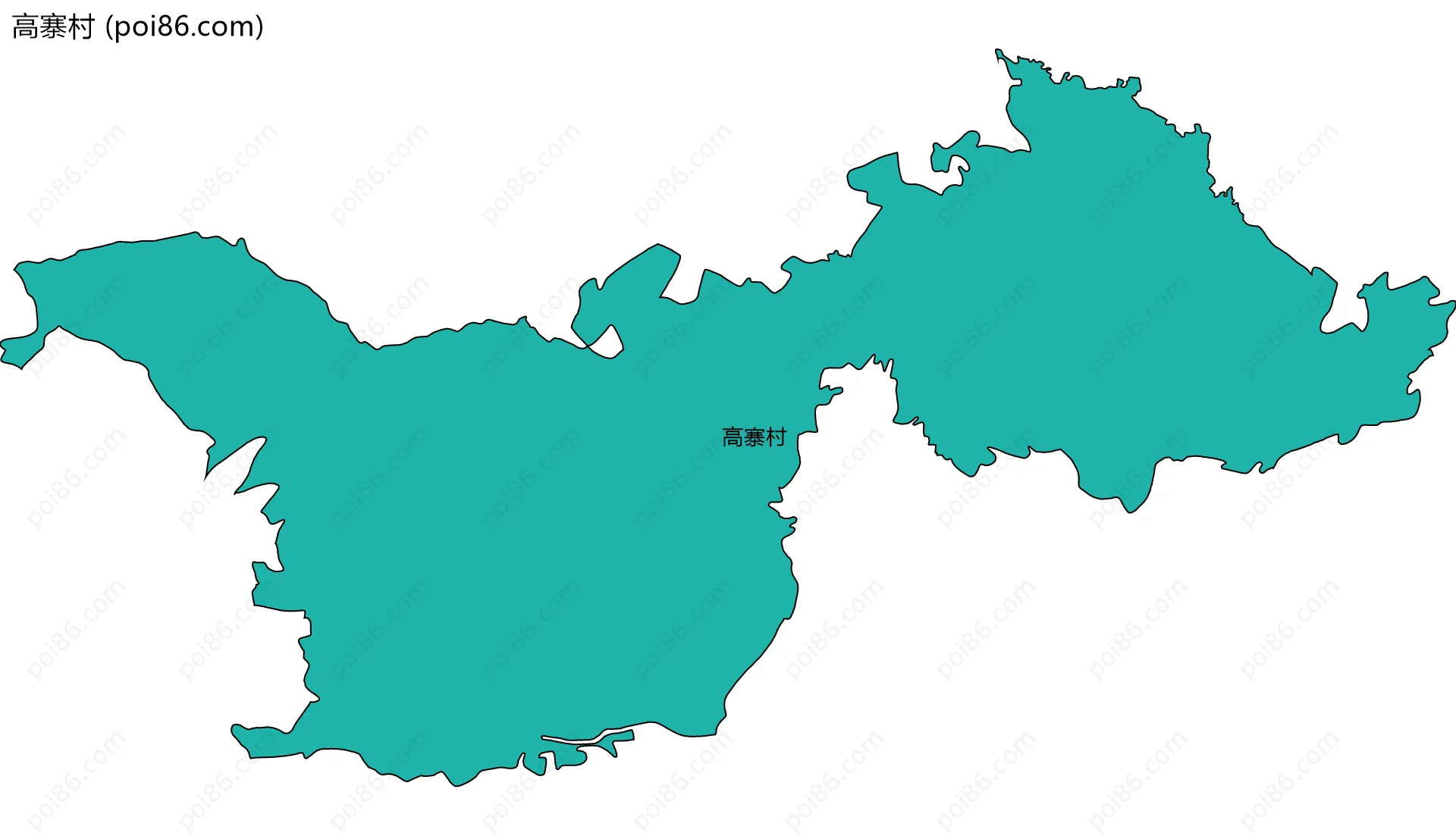 高寨村边界地图