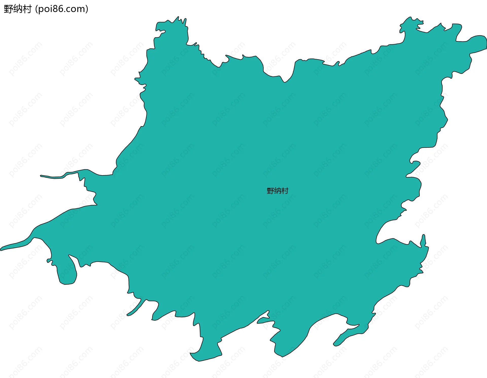 野纳村边界地图