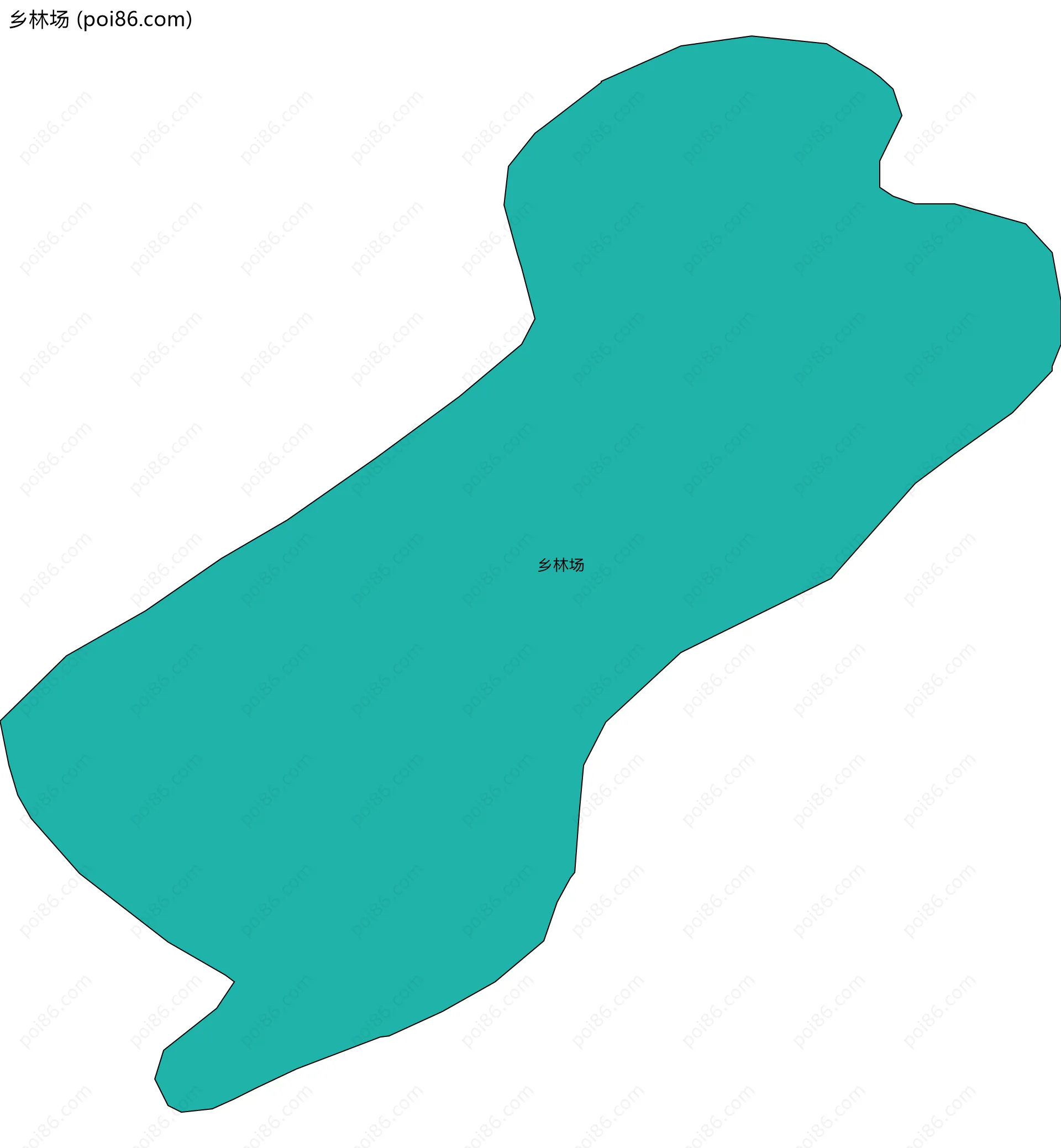 乡林场边界地图