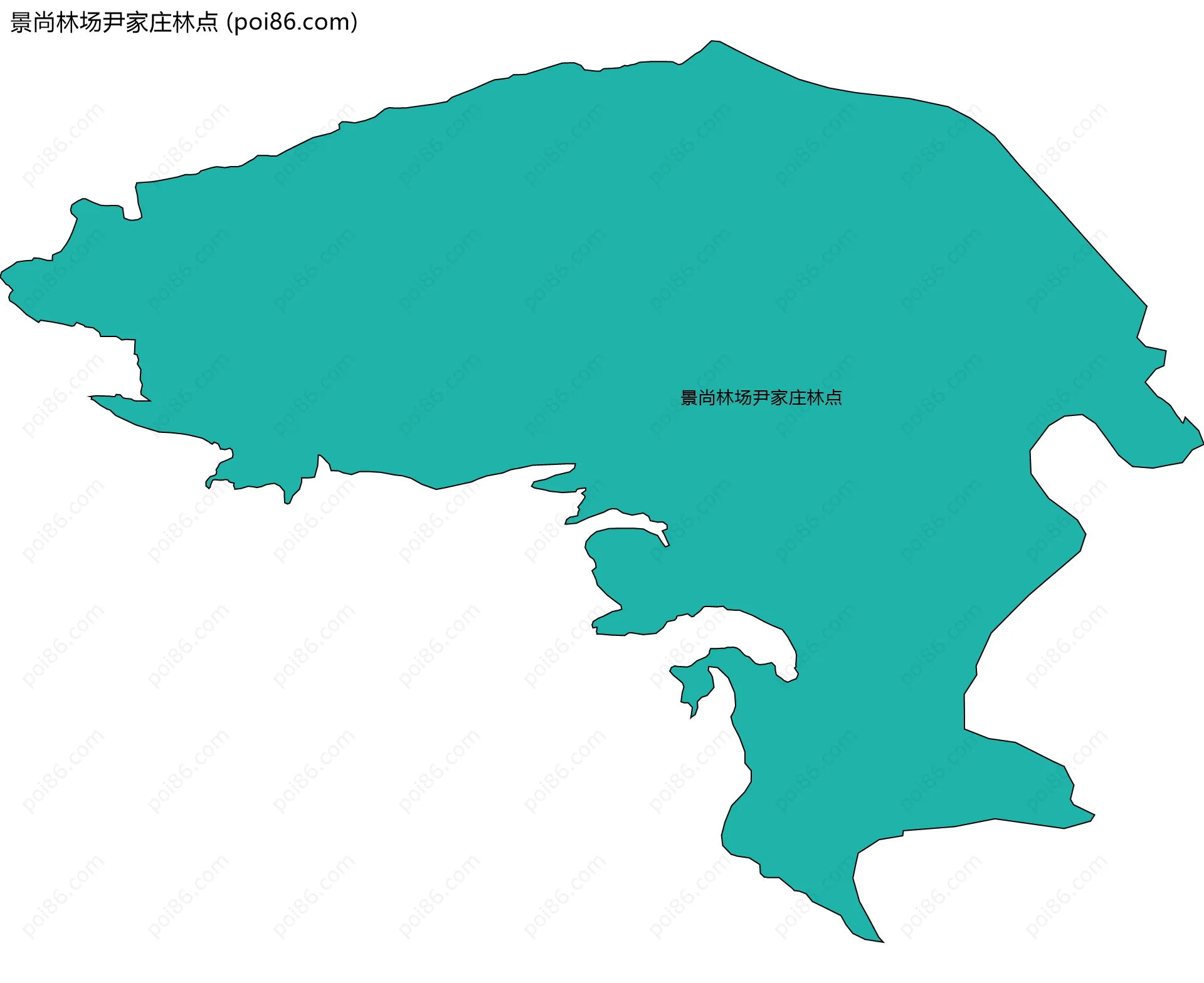 景尚林场尹家庄林点边界地图