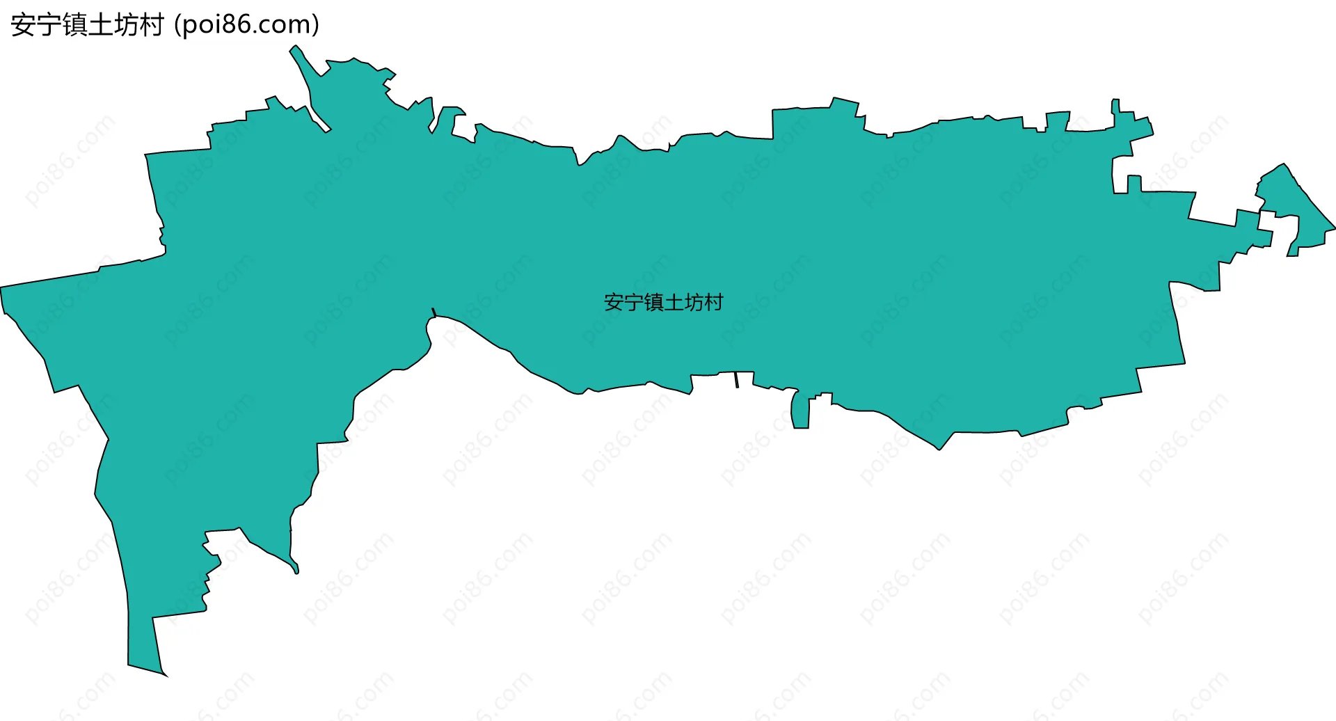 安宁镇土坊村边界地图