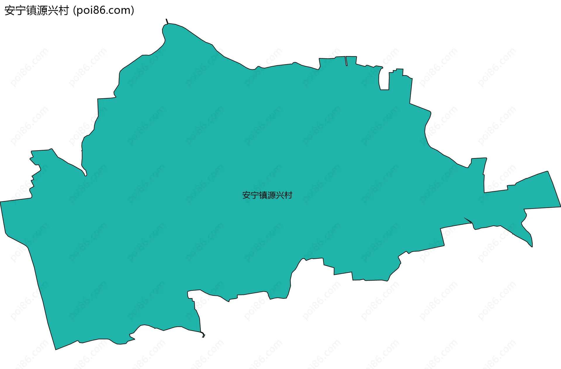 安宁镇源兴村边界地图