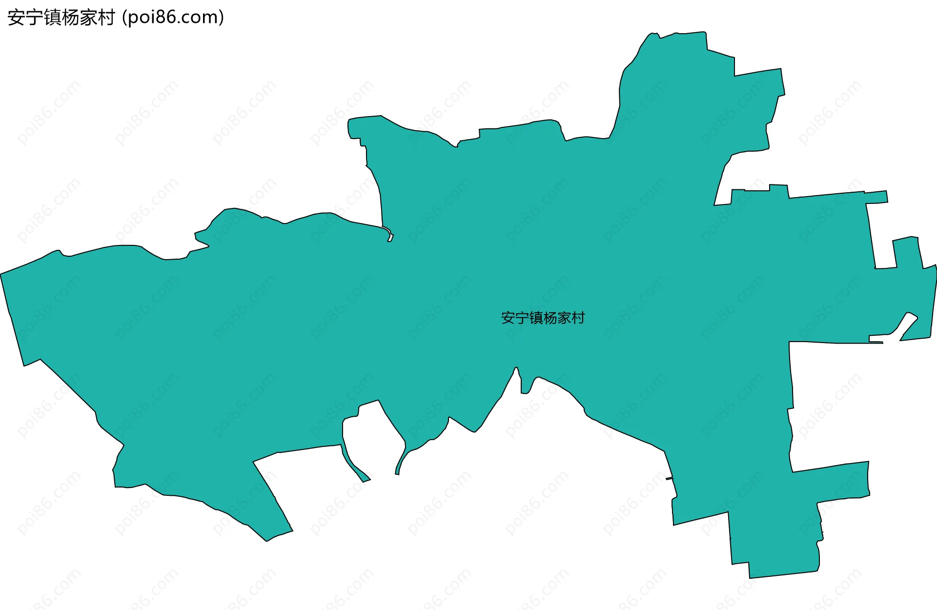 安宁镇杨家村边界地图