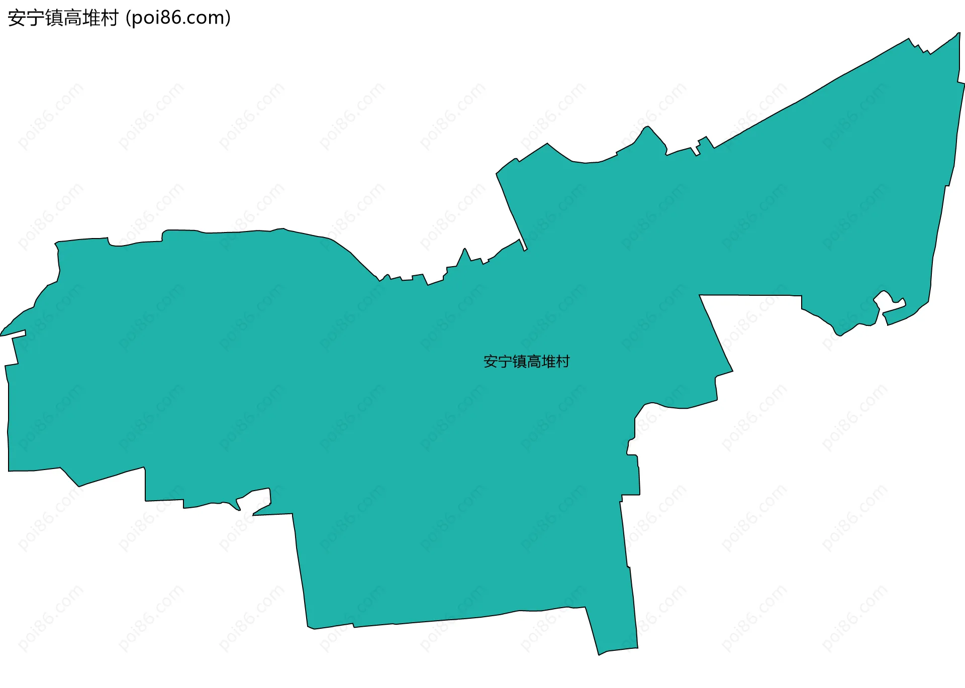 安宁镇高堆村边界地图