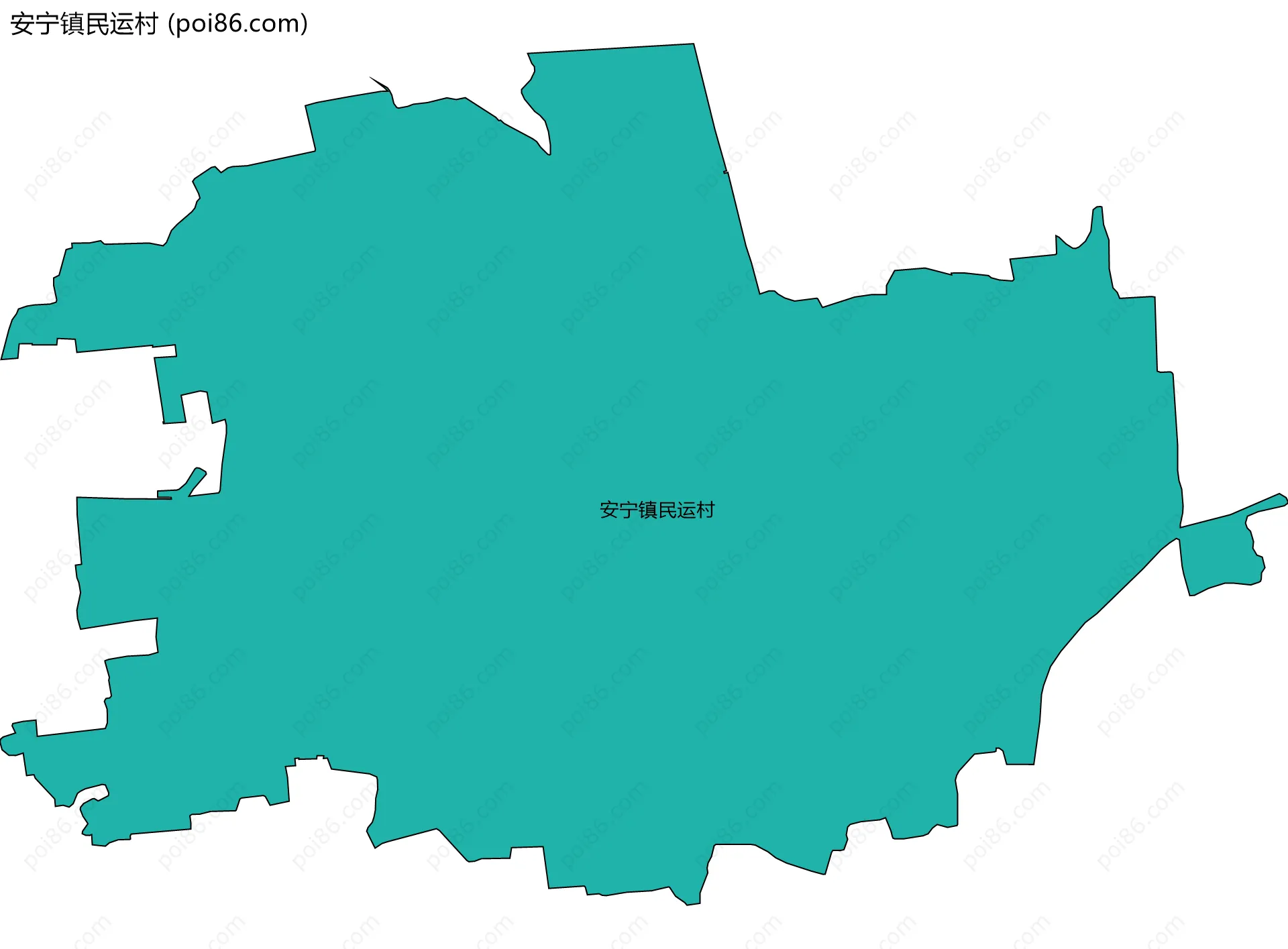 安宁镇民运村边界地图