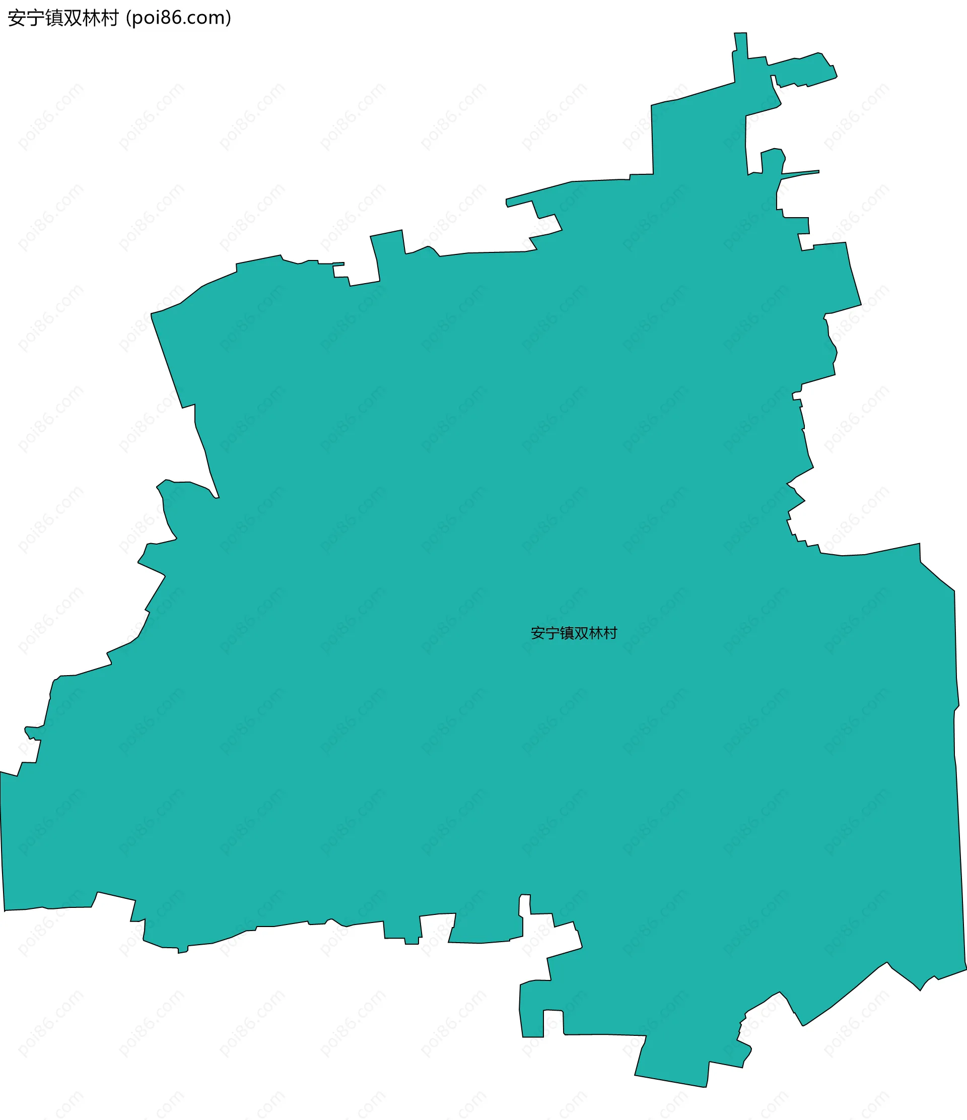 安宁镇双林村边界地图