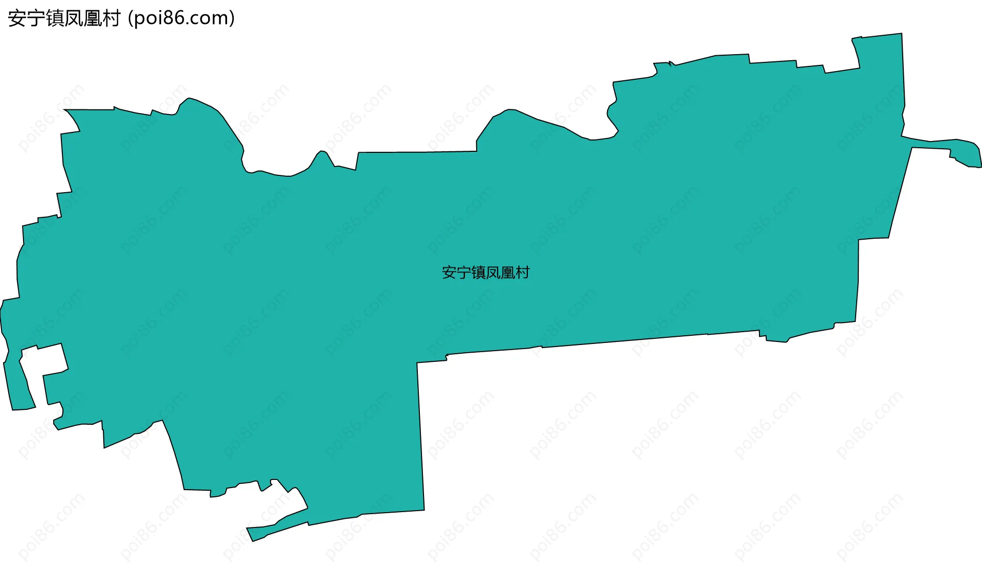 安宁镇凤凰村边界地图