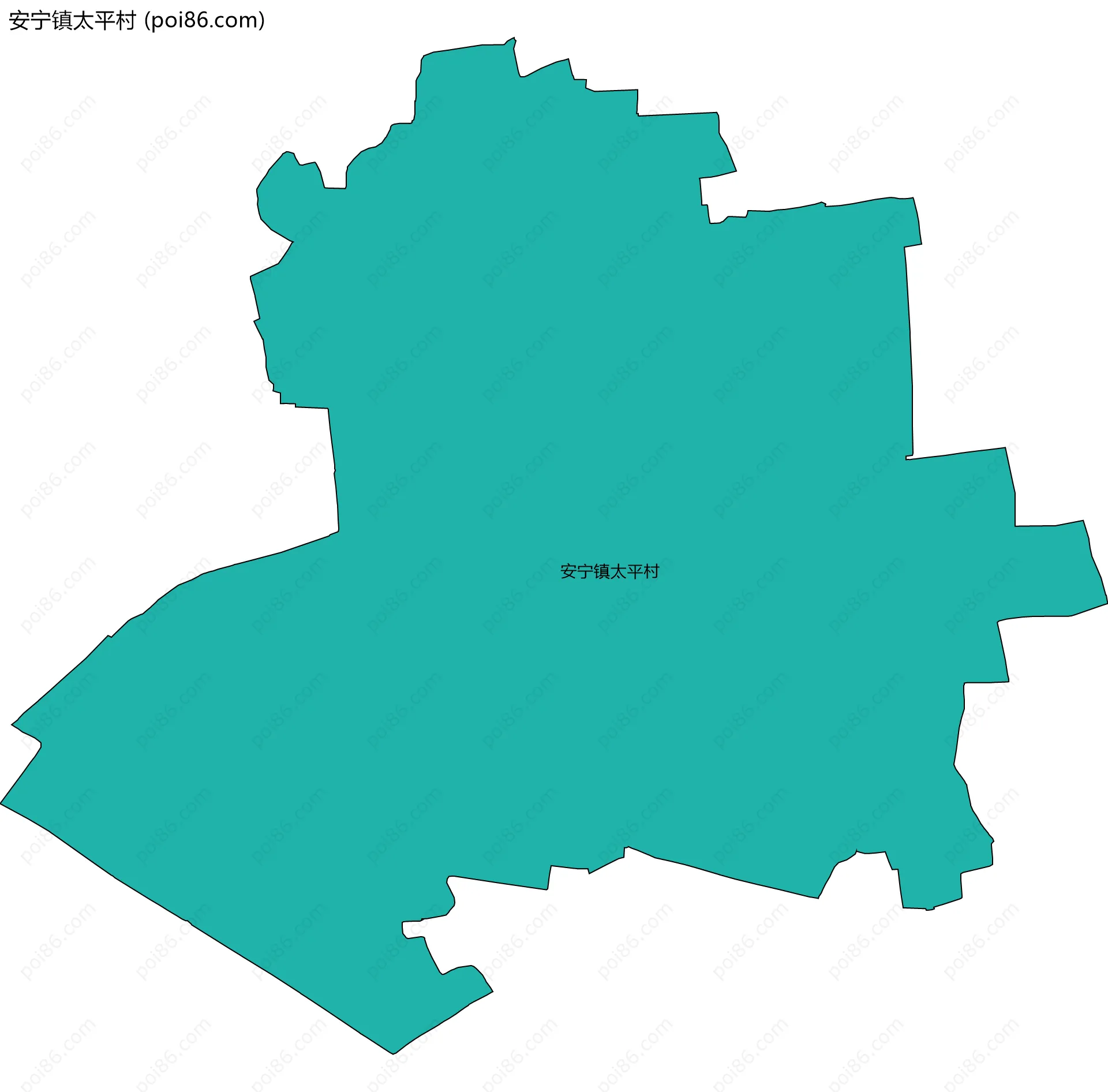 安宁镇太平村边界地图
