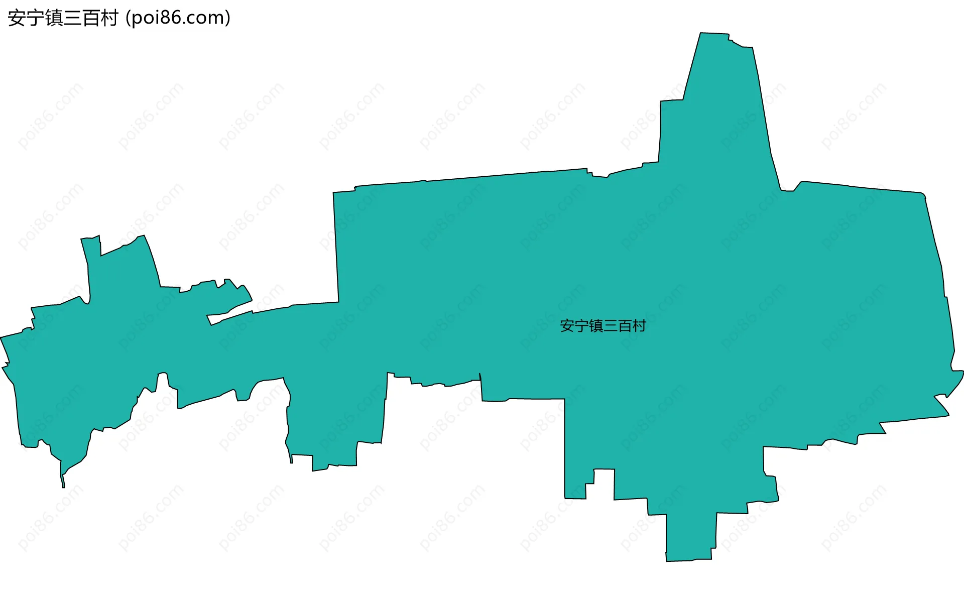 安宁镇三百村边界地图