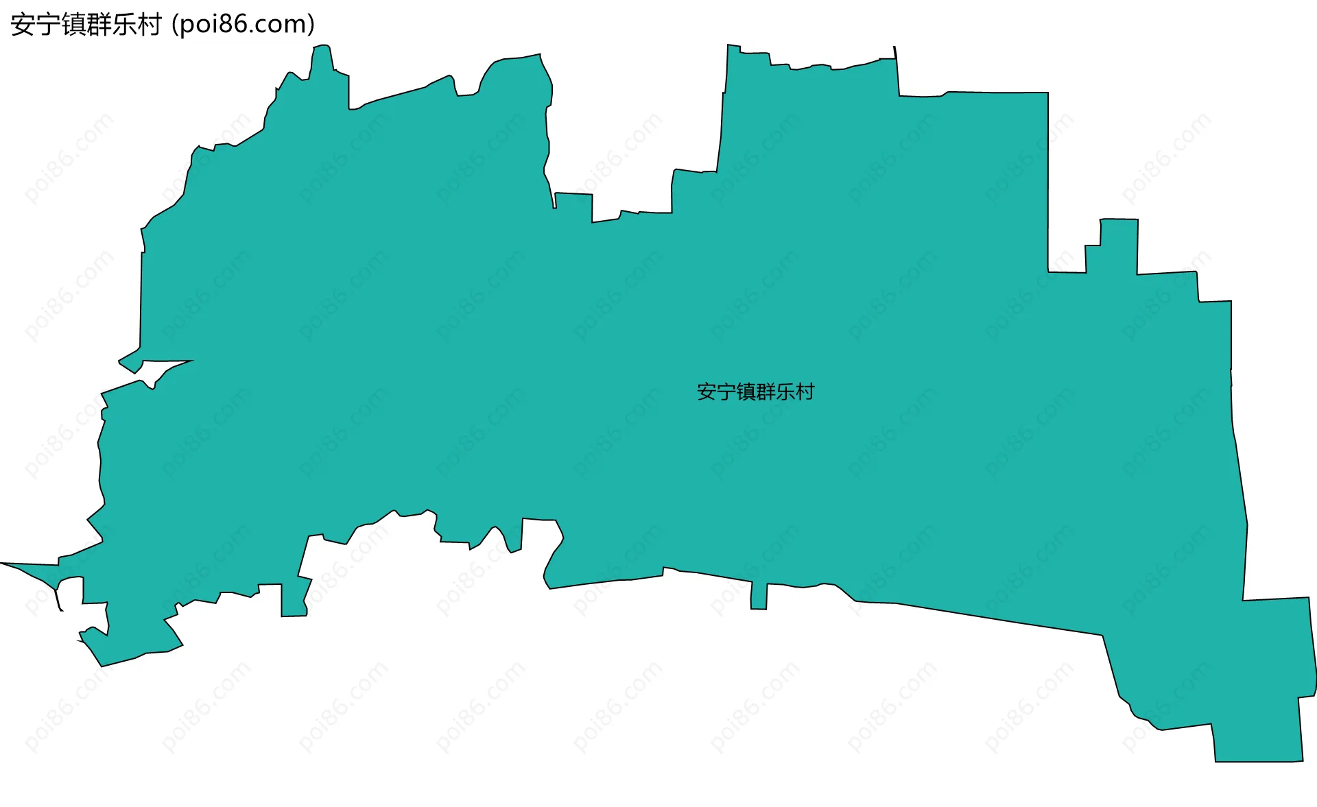 安宁镇群乐村边界地图