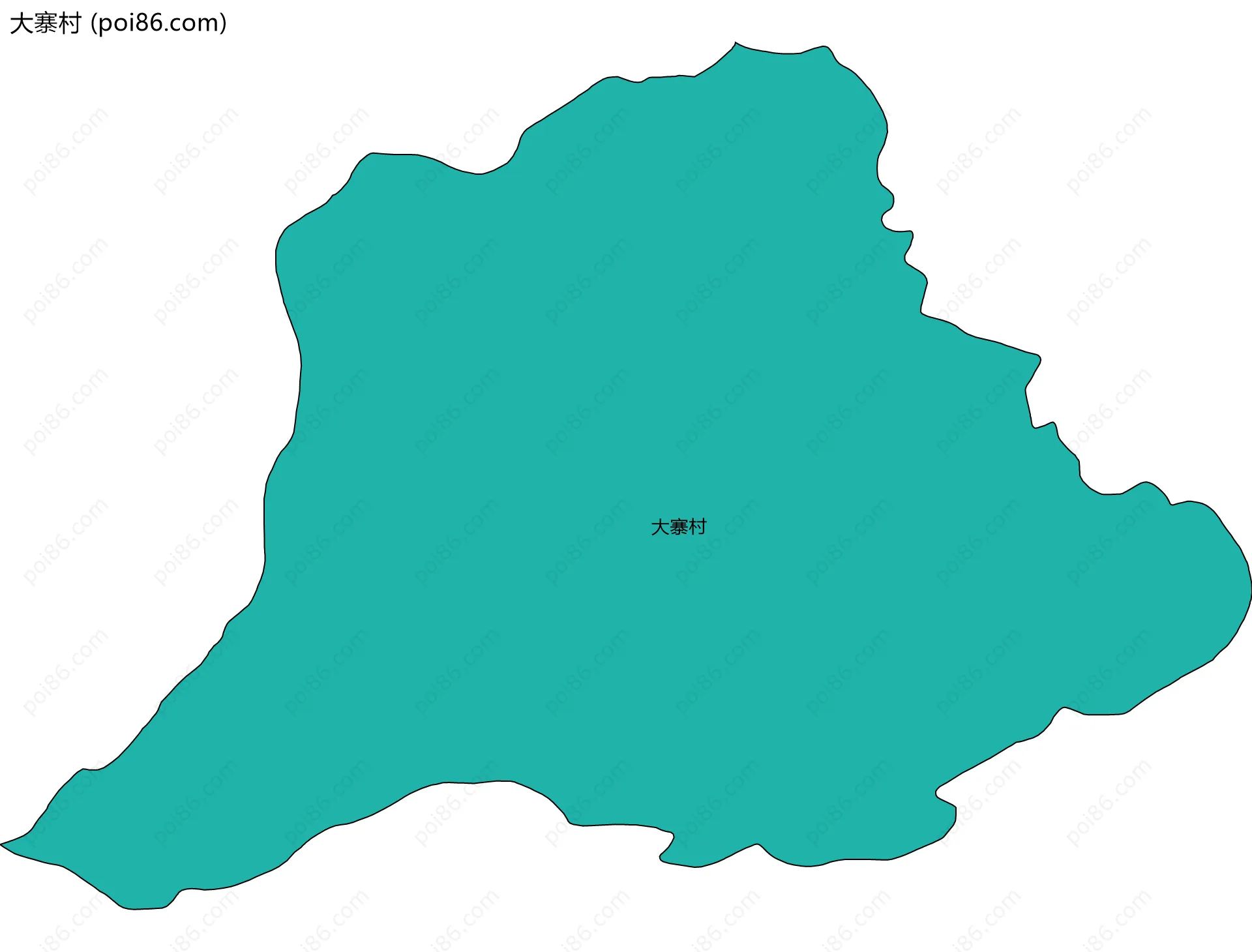 大寨村边界地图