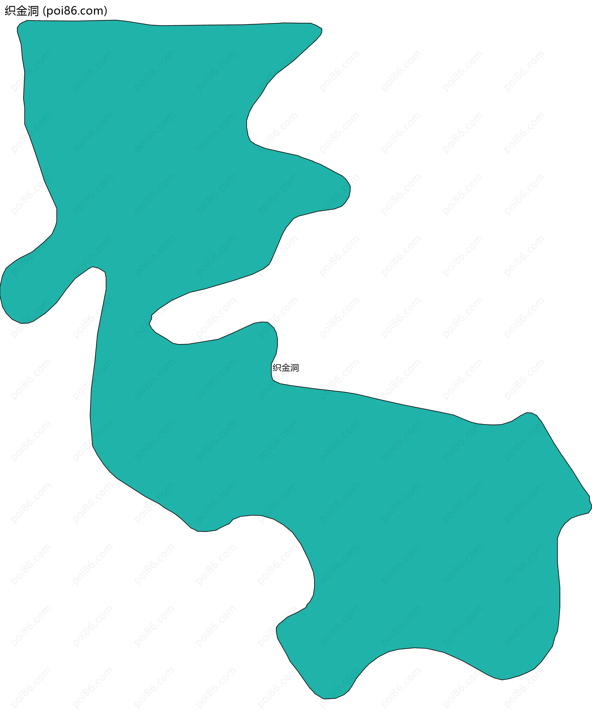 织金洞边界地图