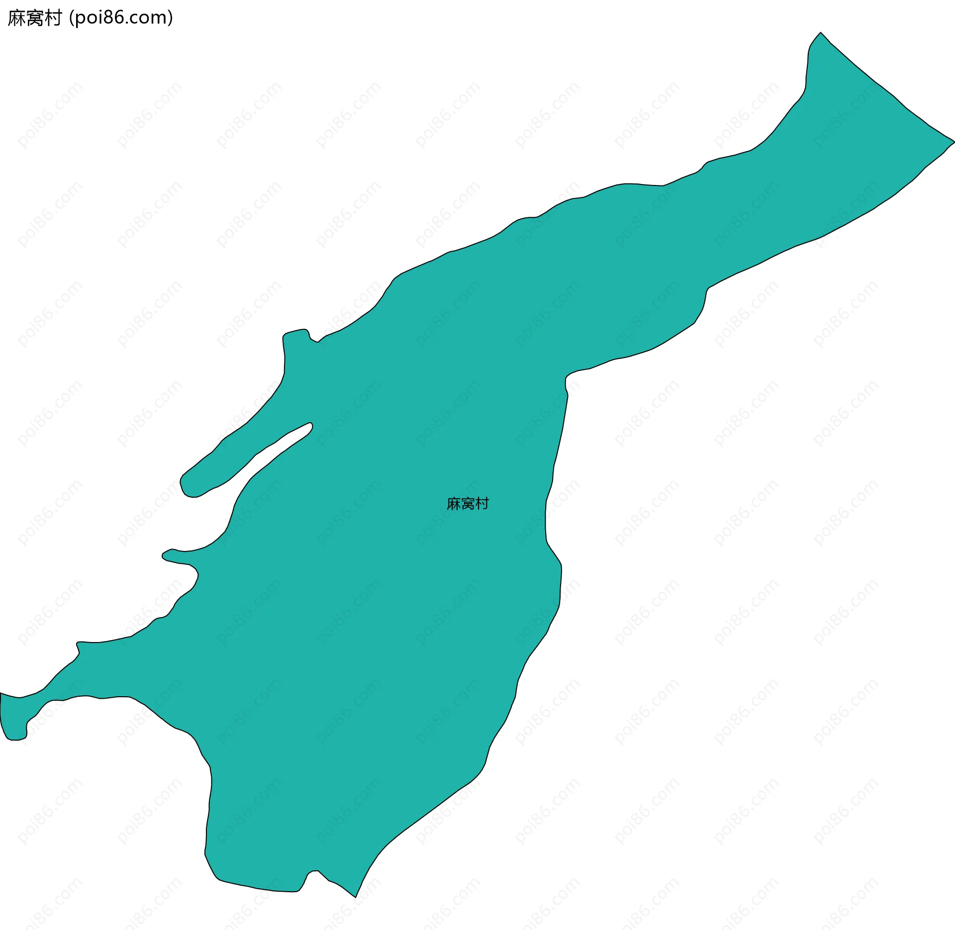 麻窝村边界地图