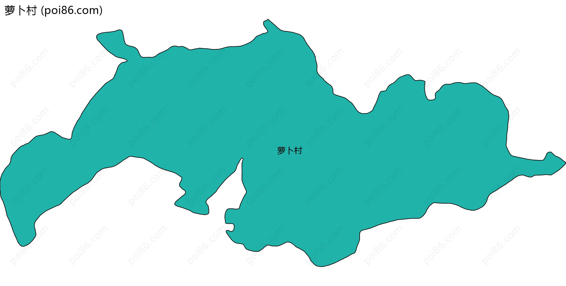 萝卜村边界地图