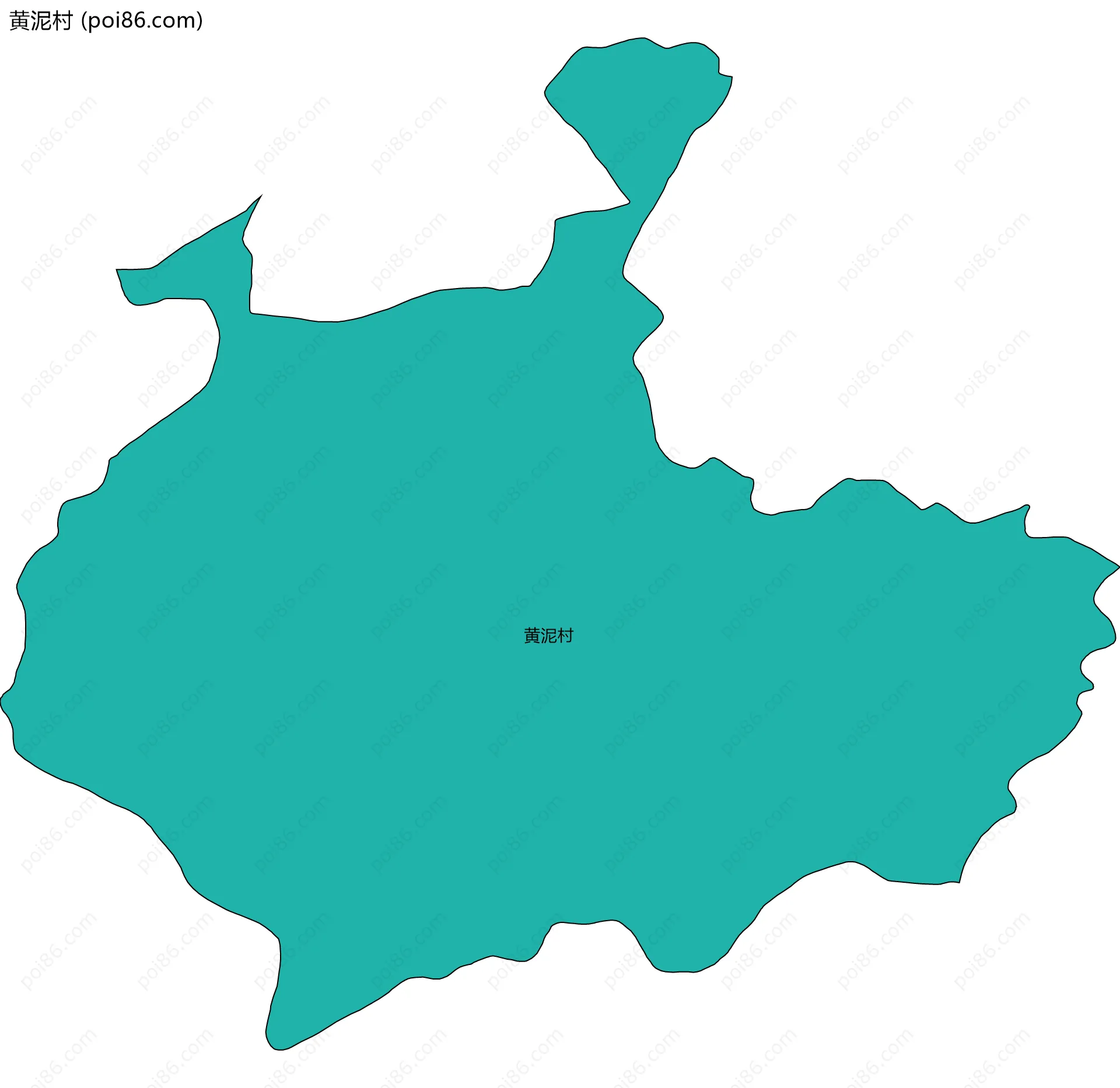 黄泥村边界地图