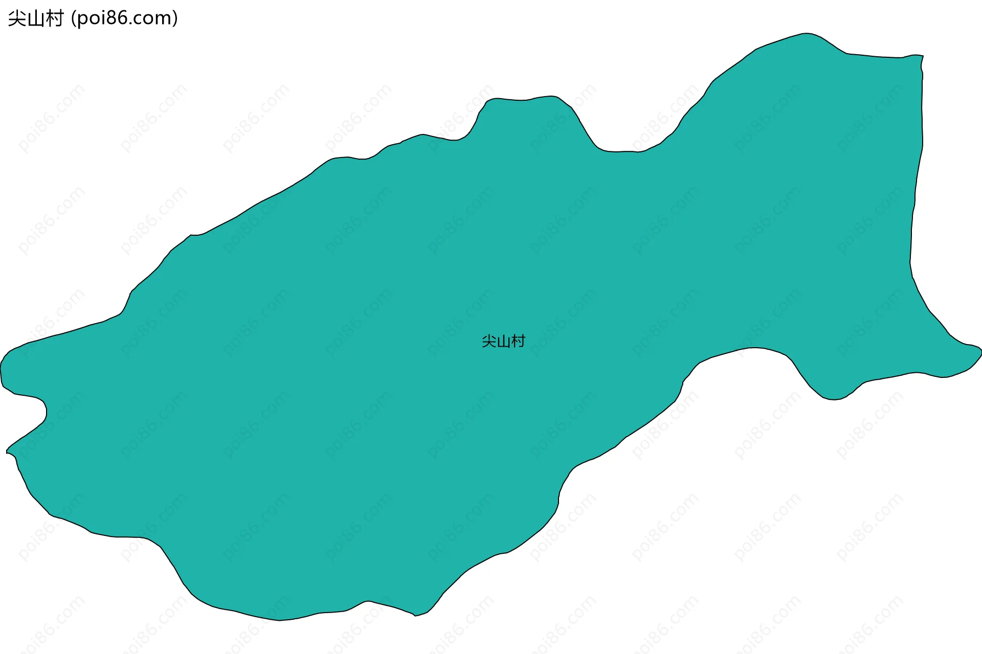尖山村边界地图