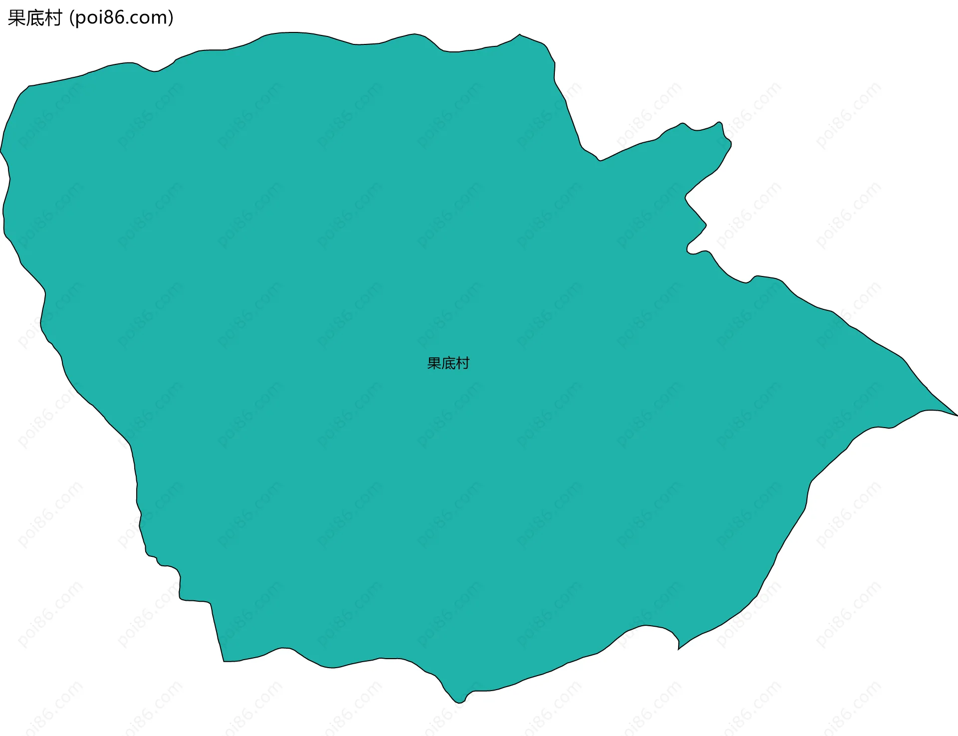 果底村边界地图