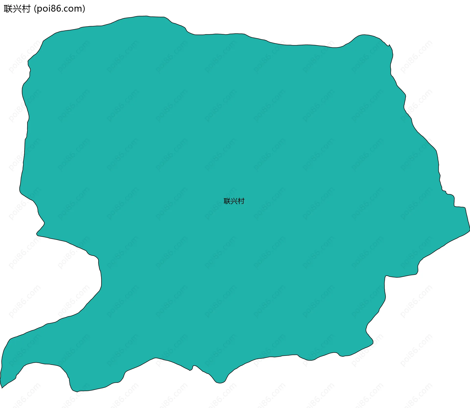 联兴村边界地图
