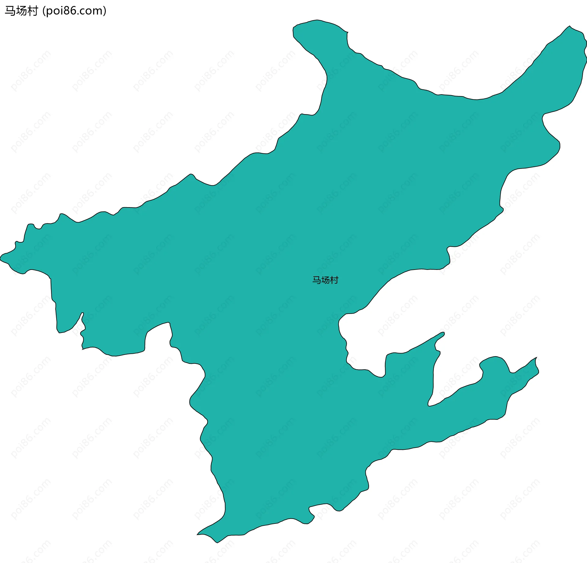 马场村边界地图