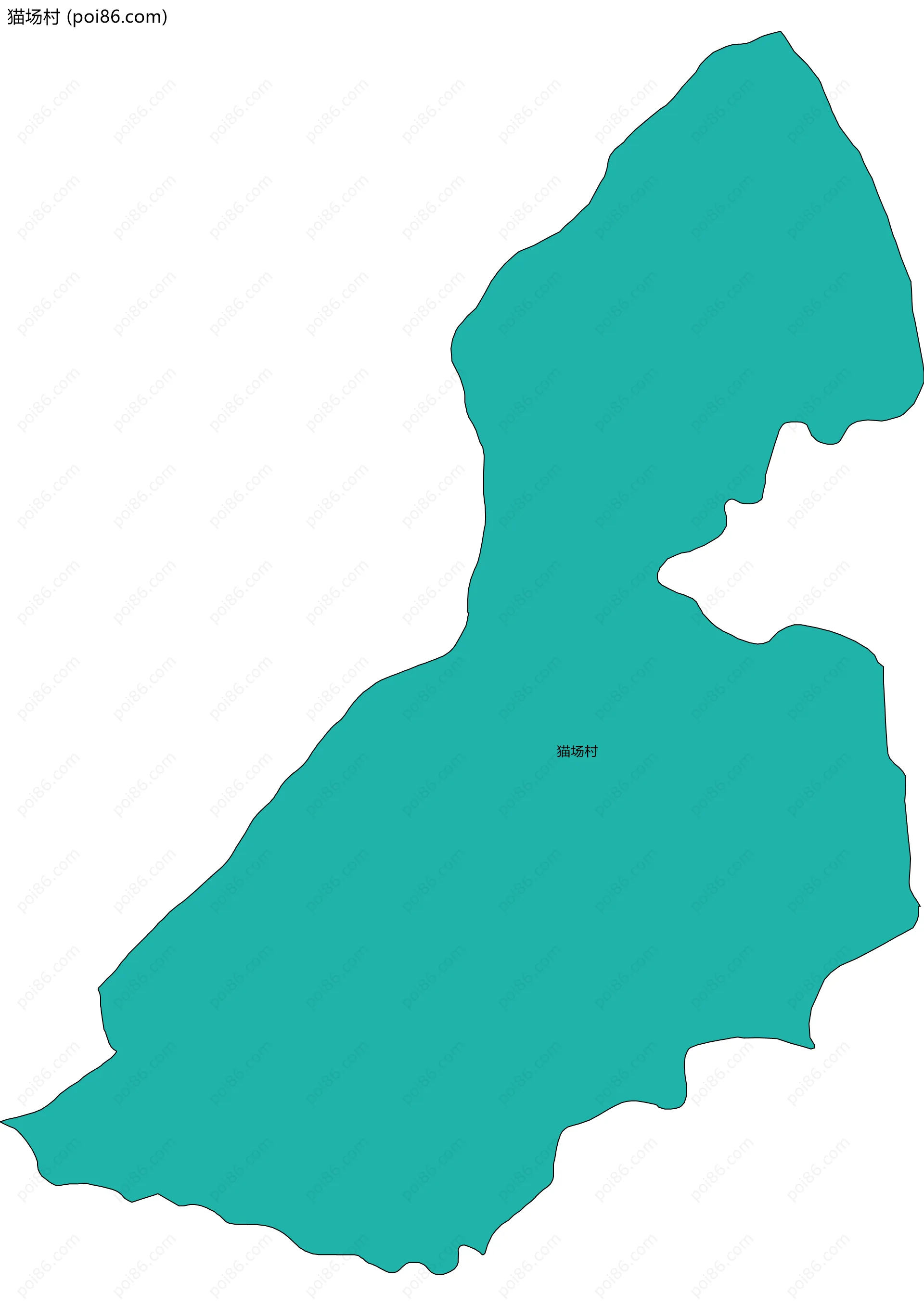 猫场村边界地图