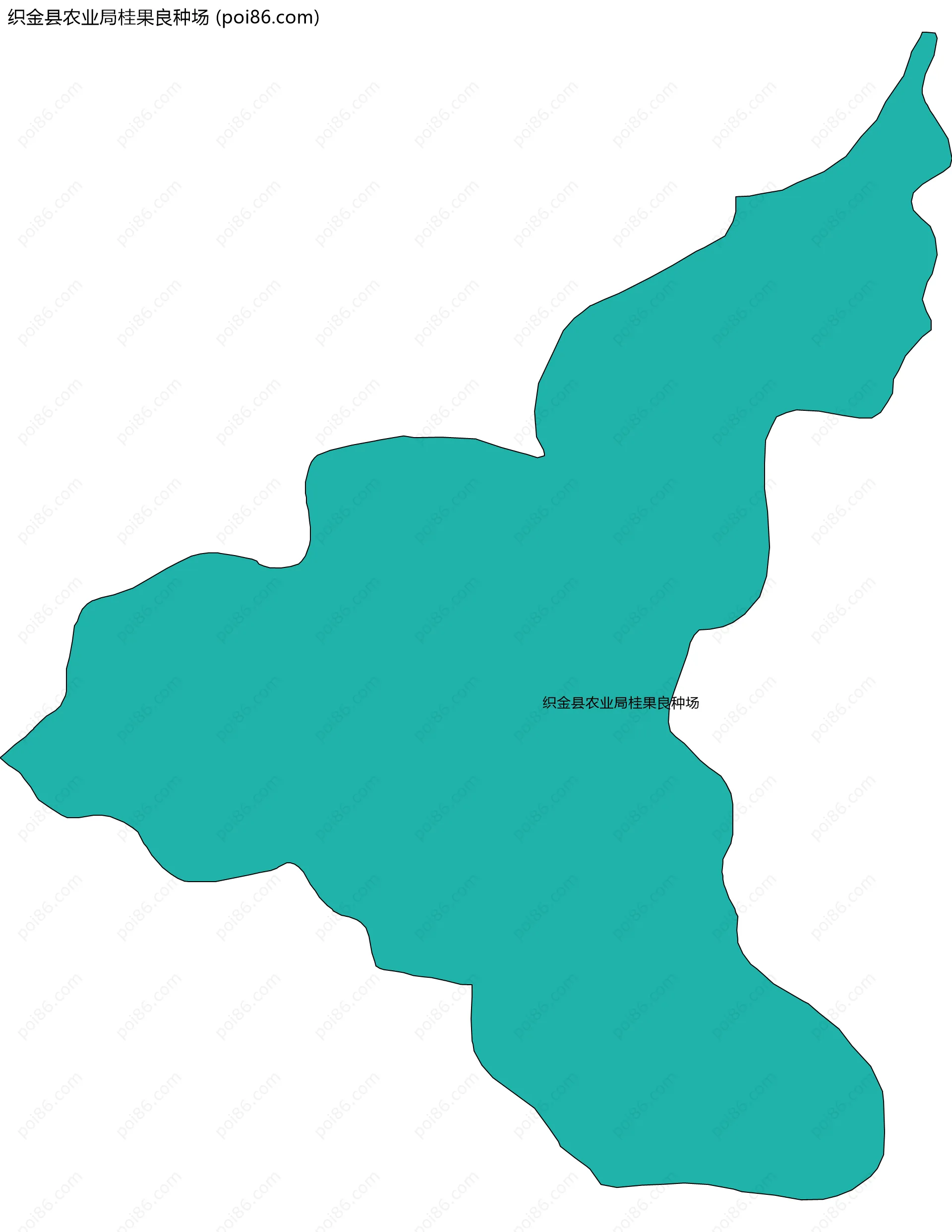 织金县农业局桂果良种场边界地图