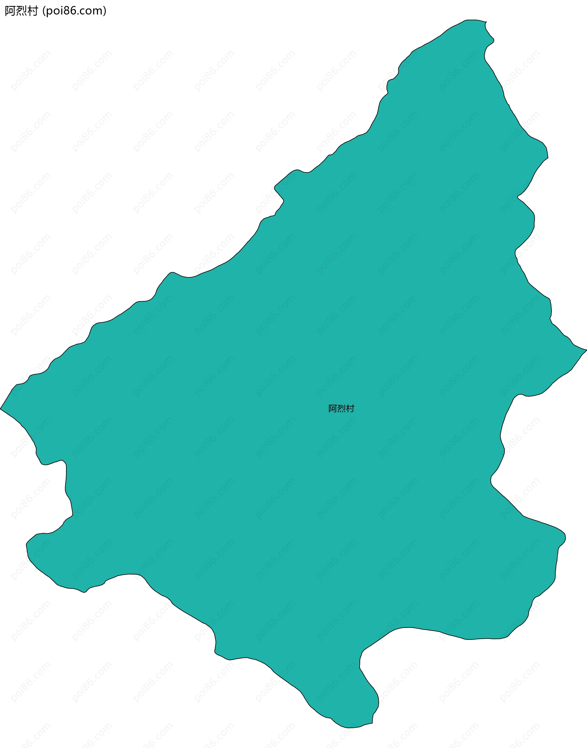 阿烈村边界地图