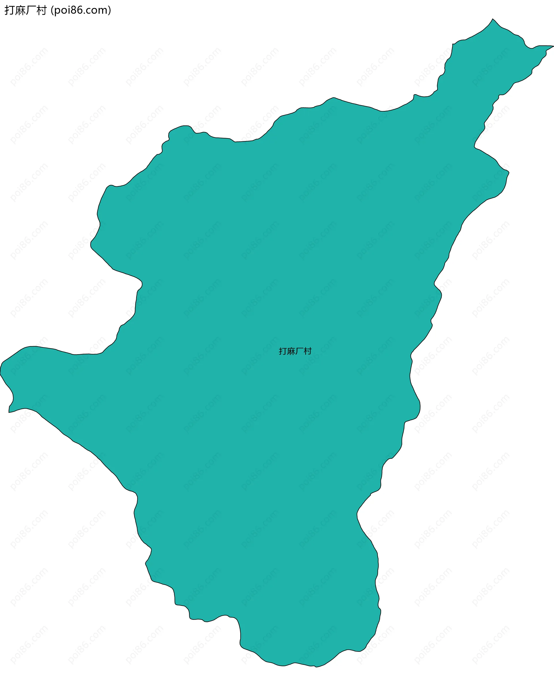 打麻厂村边界地图