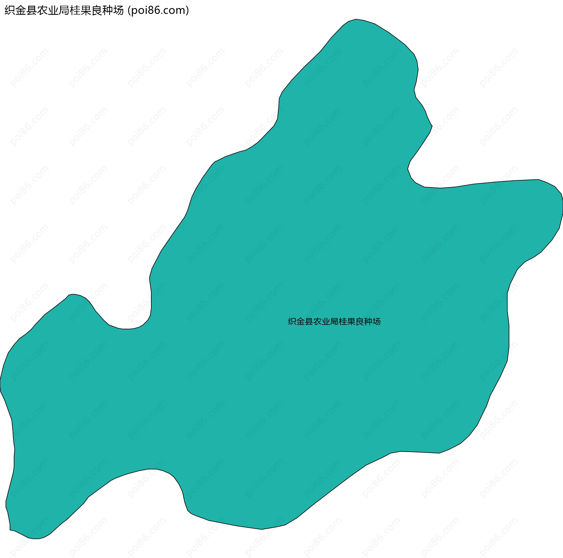 织金县农业局桂果良种场边界地图