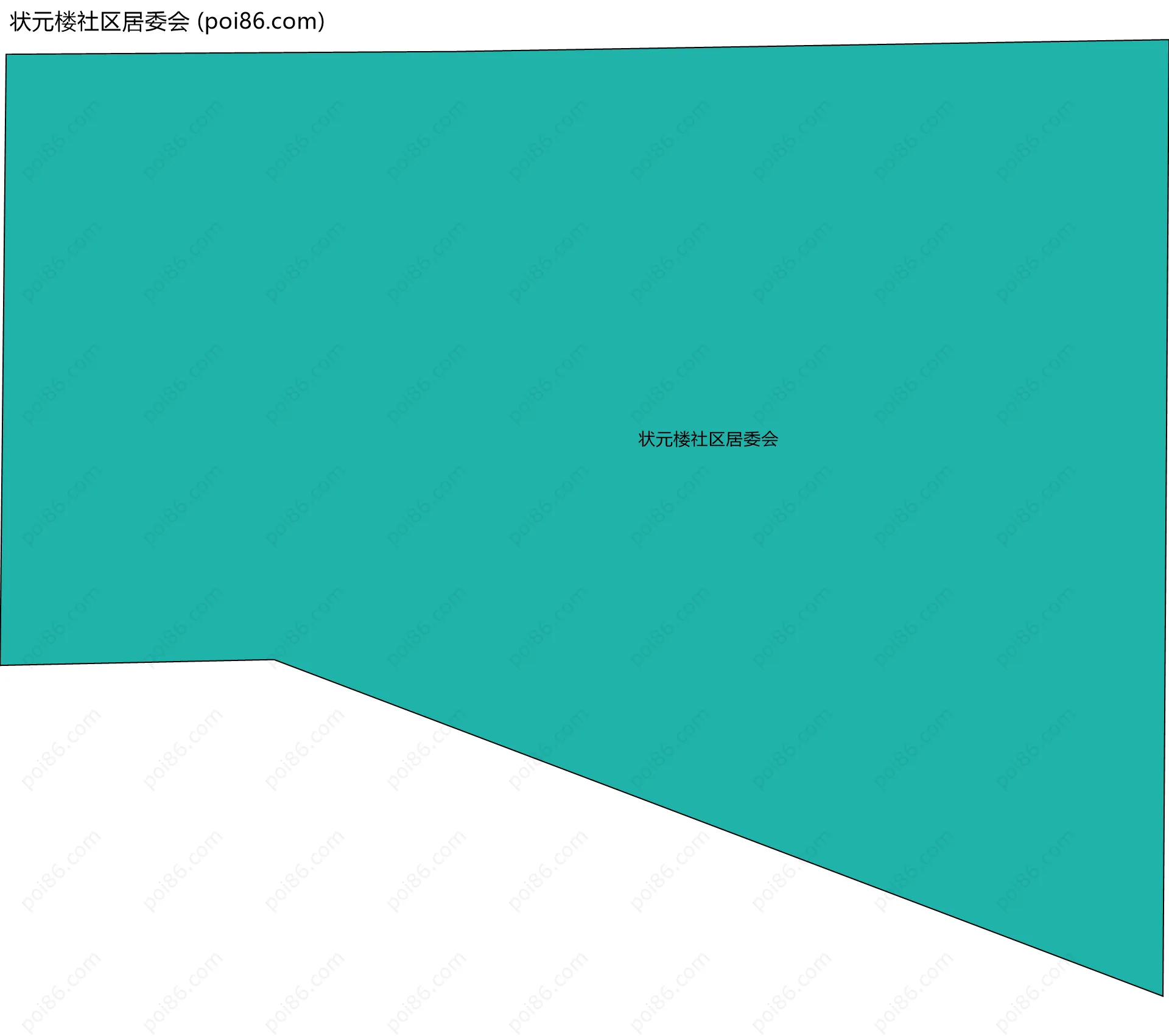 状元楼社区居委会边界地图
