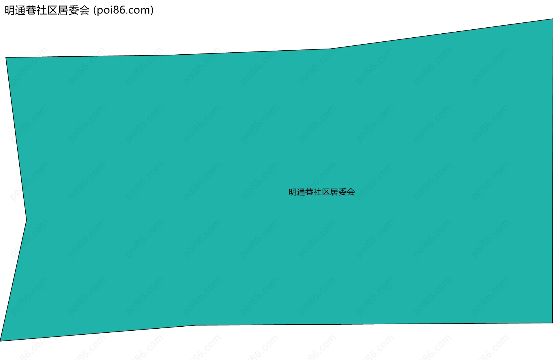 明通巷社区居委会边界地图