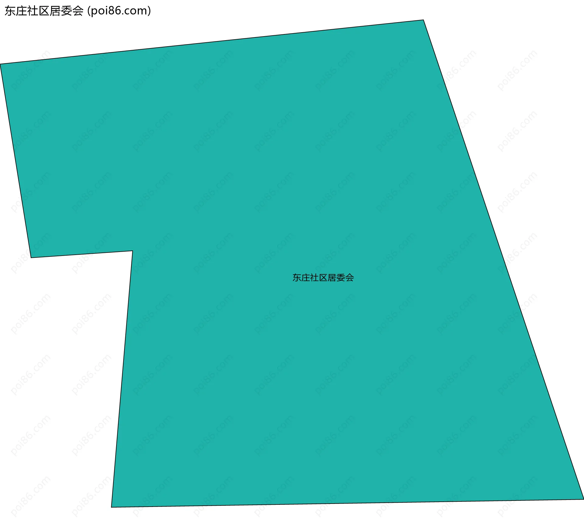 东庄社区居委会边界地图