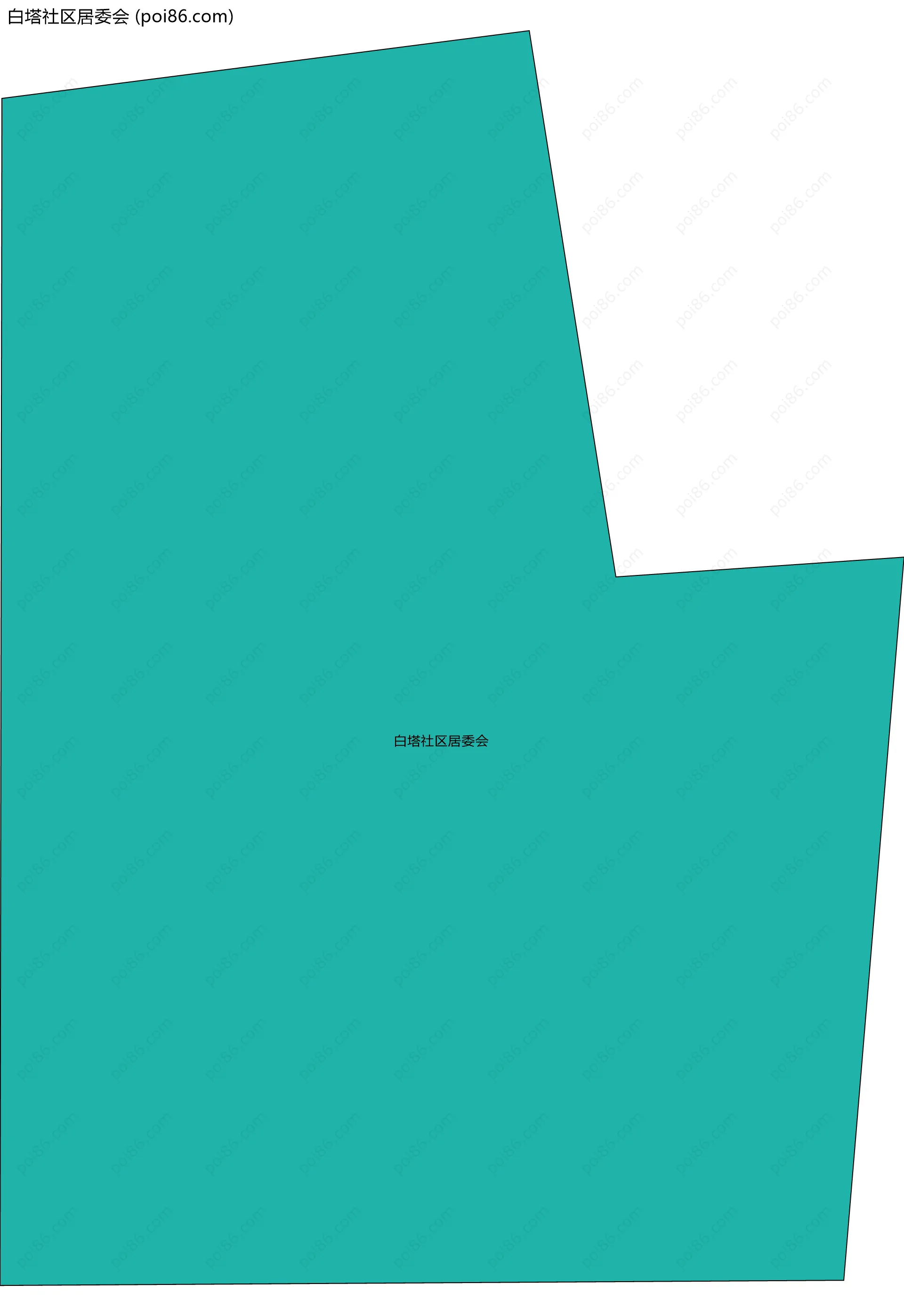 白塔社区居委会边界地图