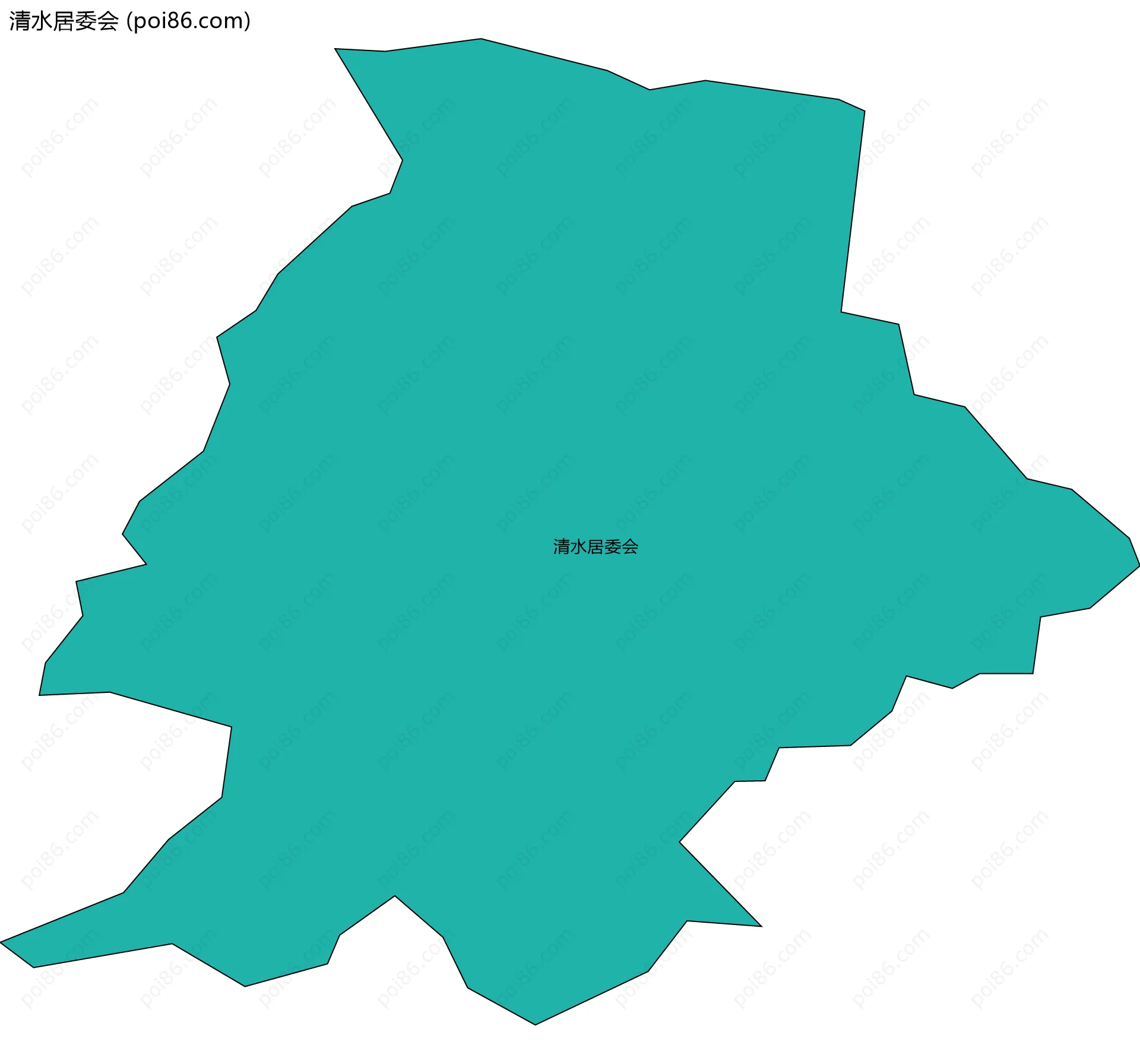 清水居委会边界地图