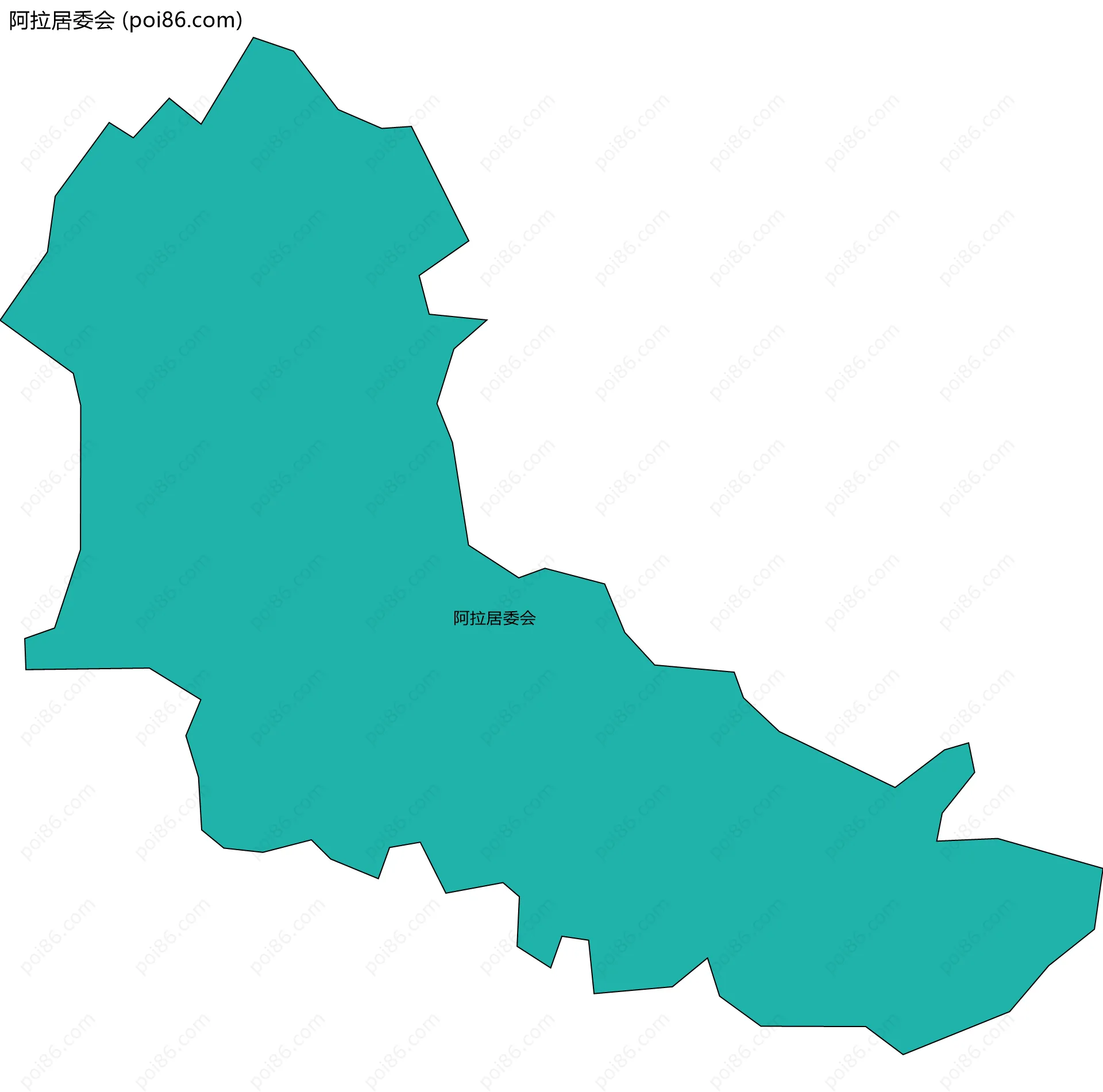 阿拉居委会边界地图