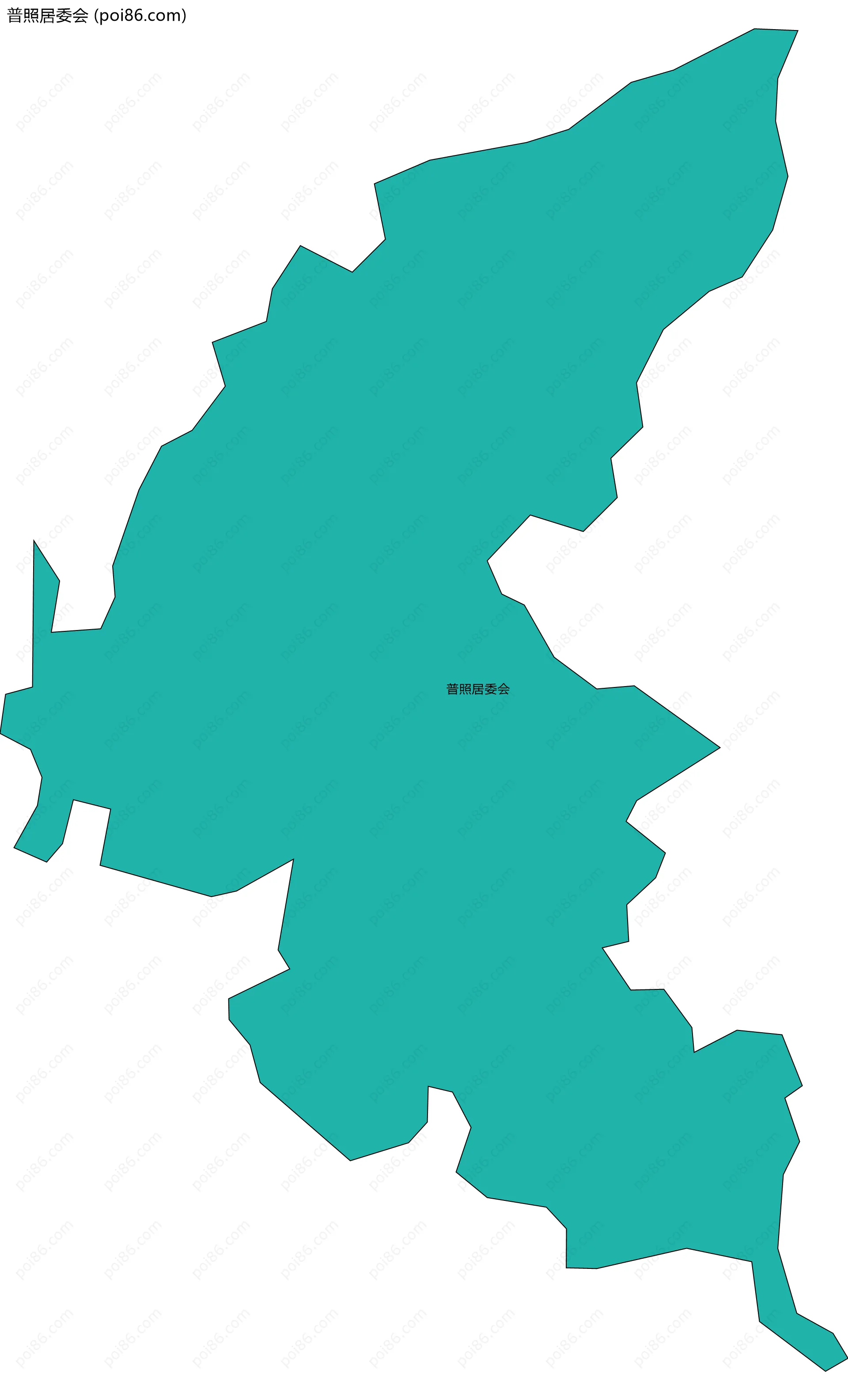 普照居委会边界地图