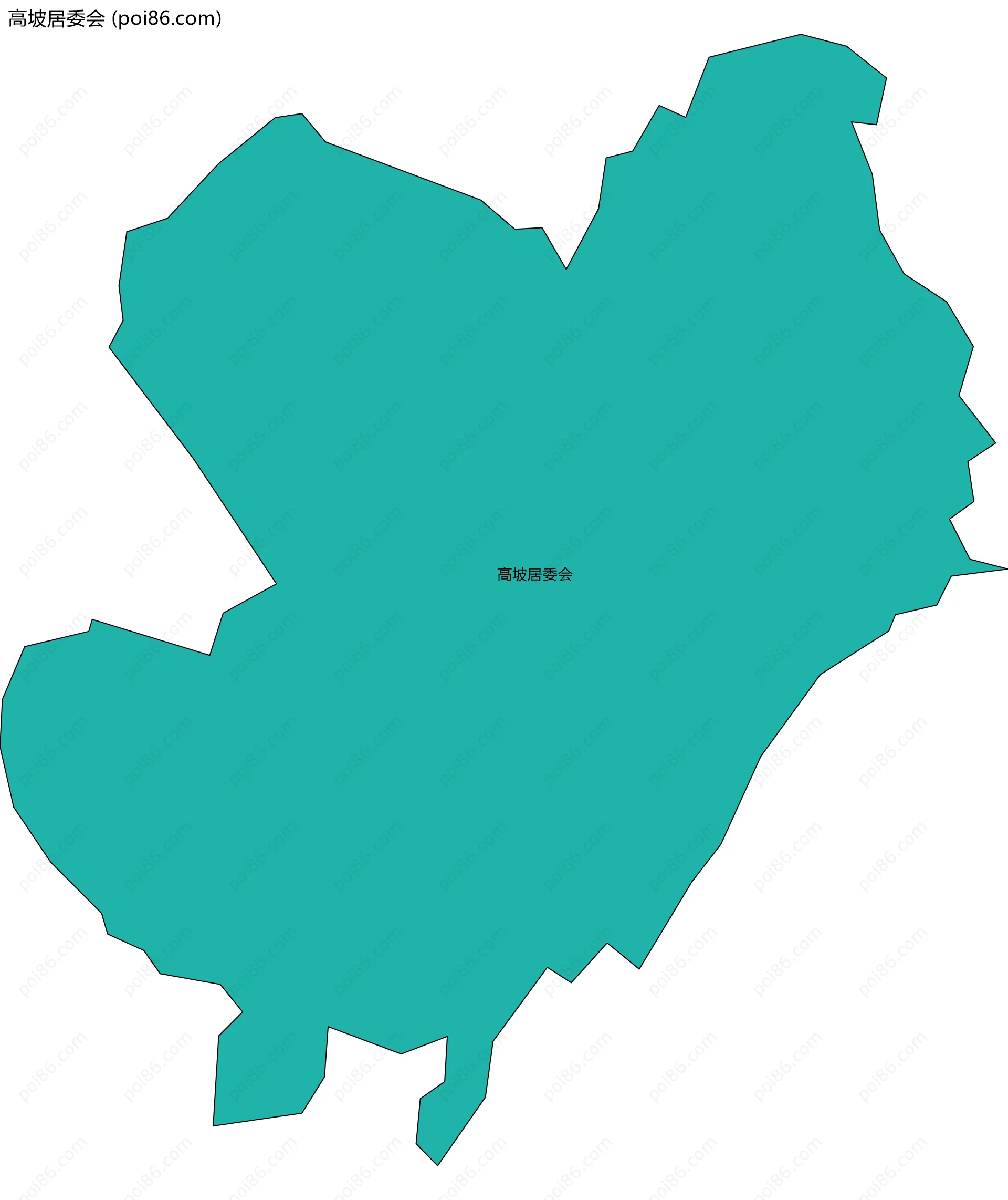 高坡居委会边界地图