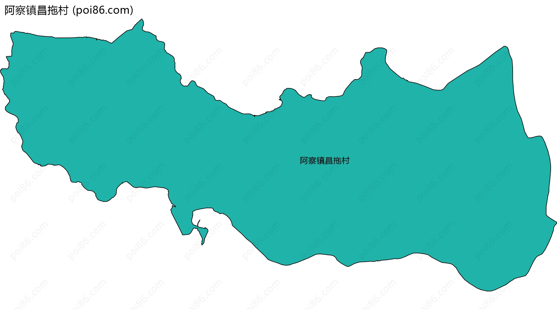 阿察镇昌拖村边界地图