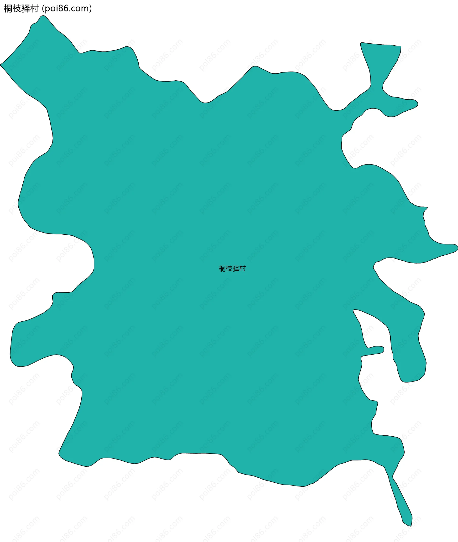 桐枝驿村边界地图