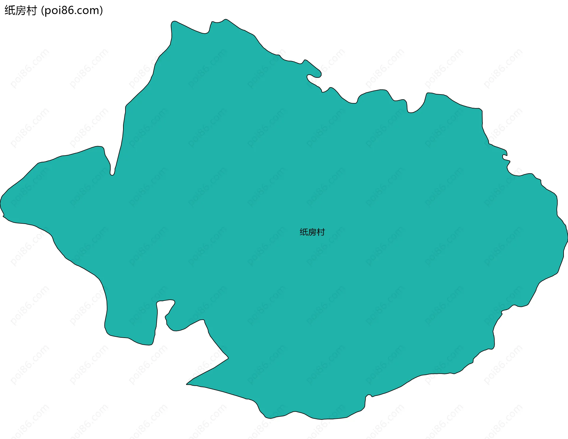 纸房村边界地图