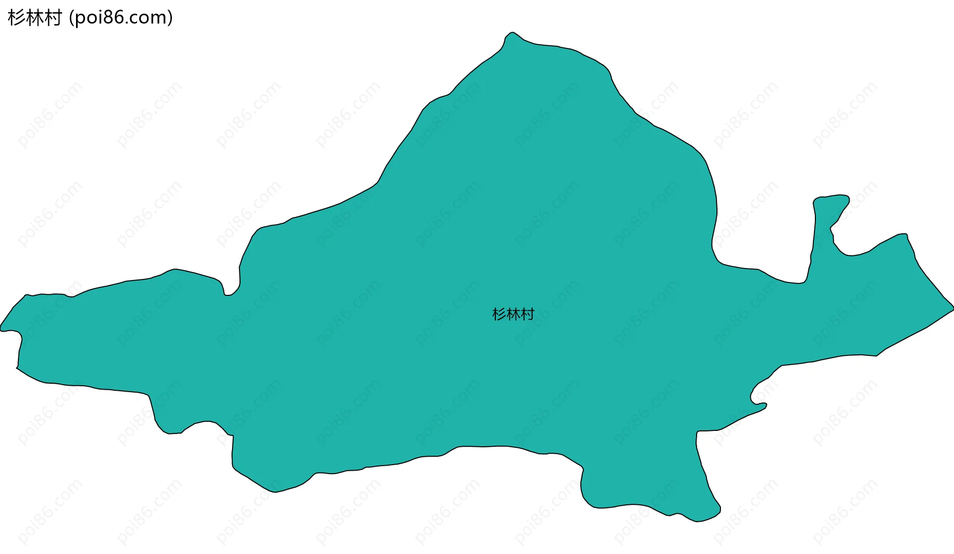 杉林村边界地图