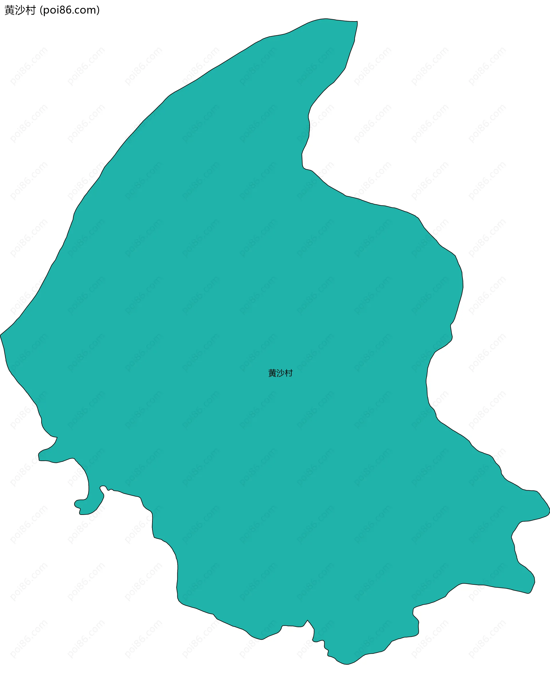 黄沙村边界地图