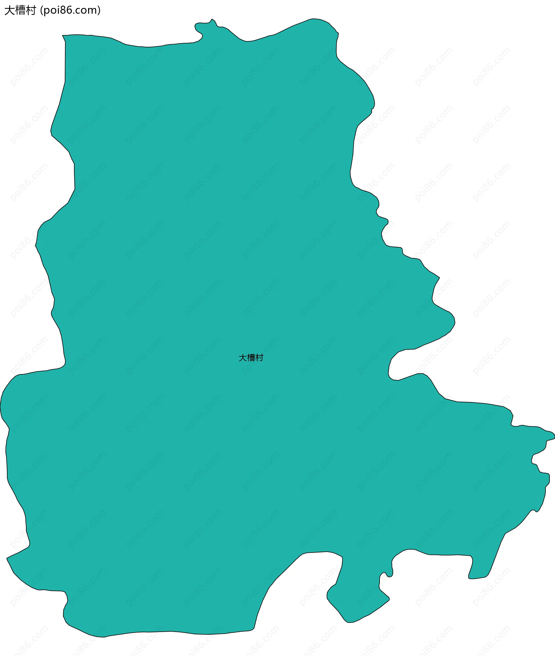 大槽村边界地图