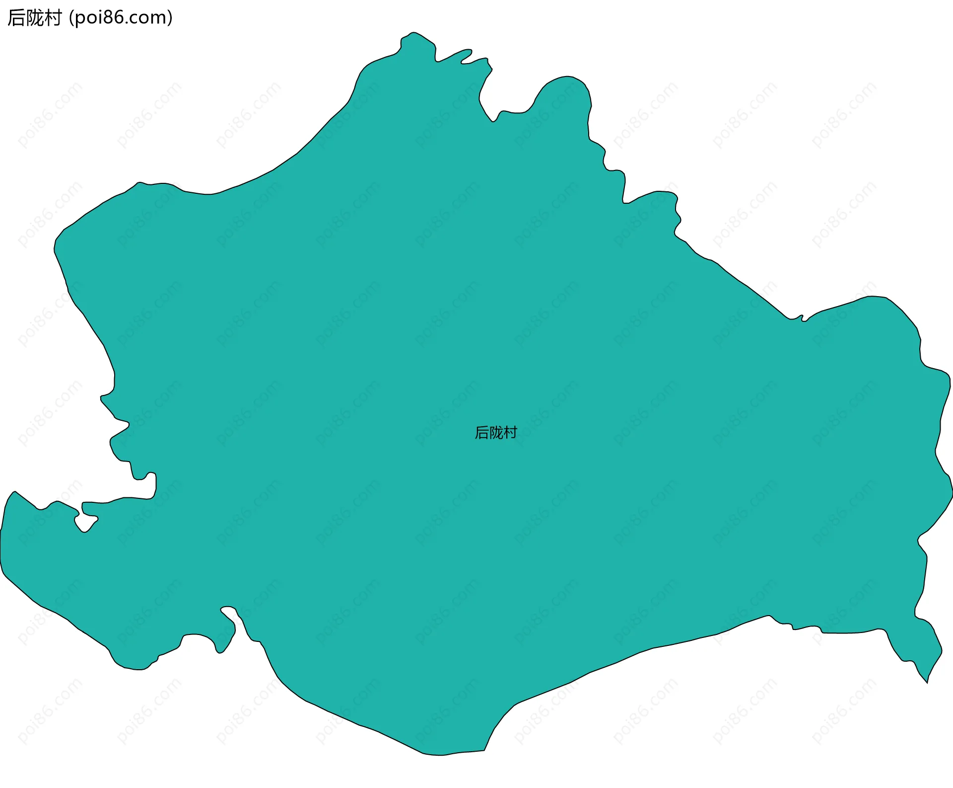 后陇村边界地图