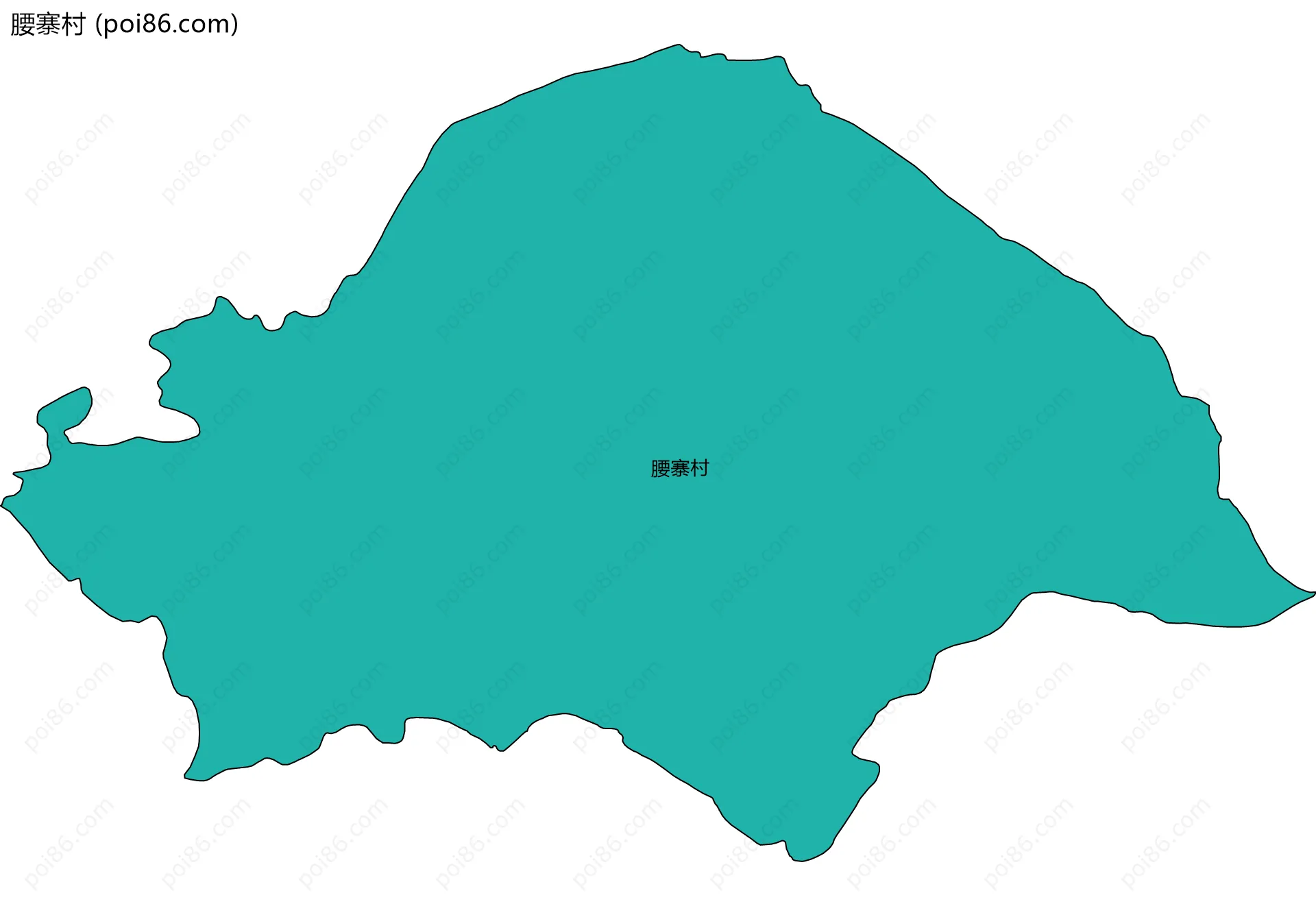腰寨村边界地图