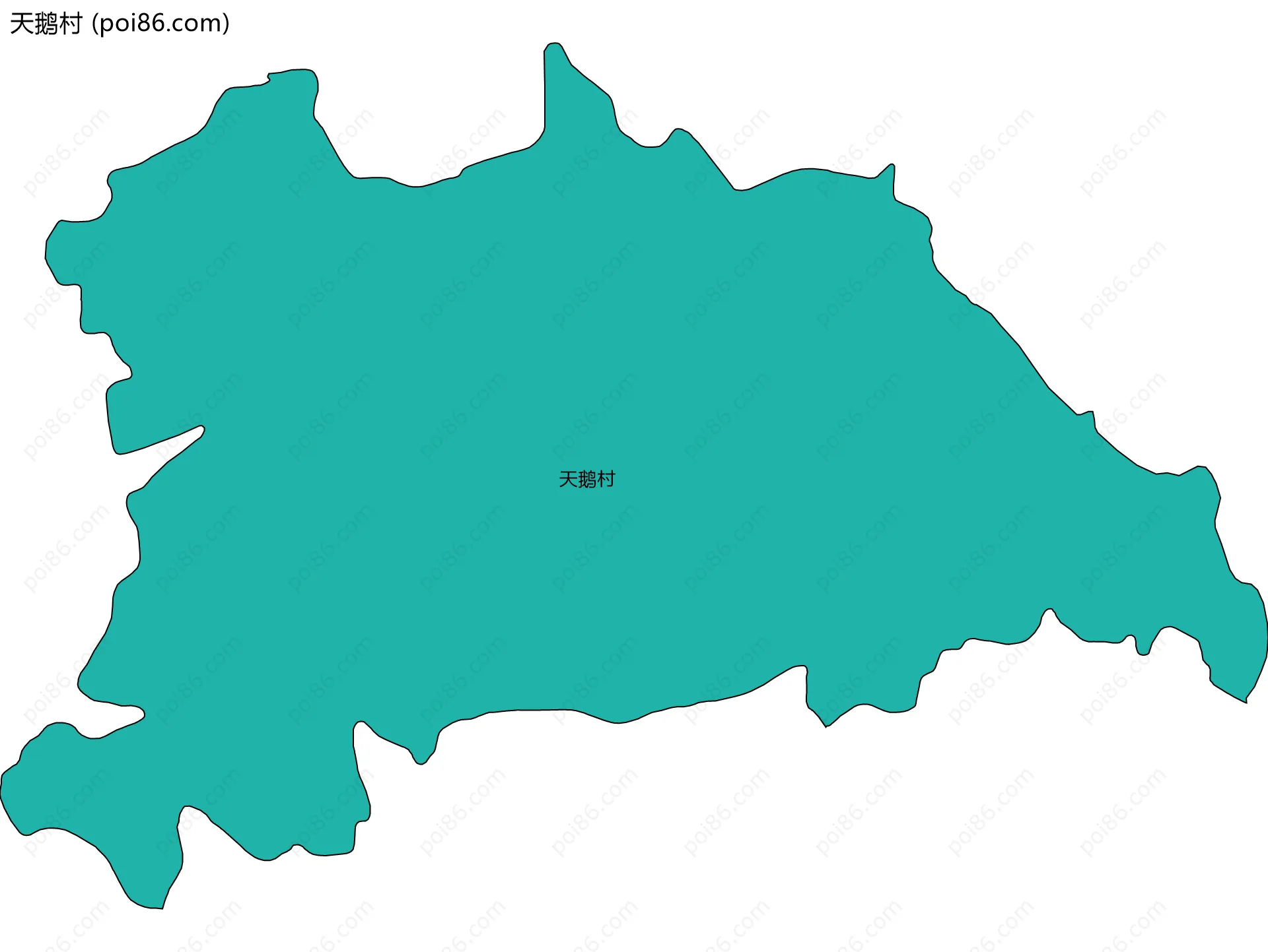 天鹅村边界地图