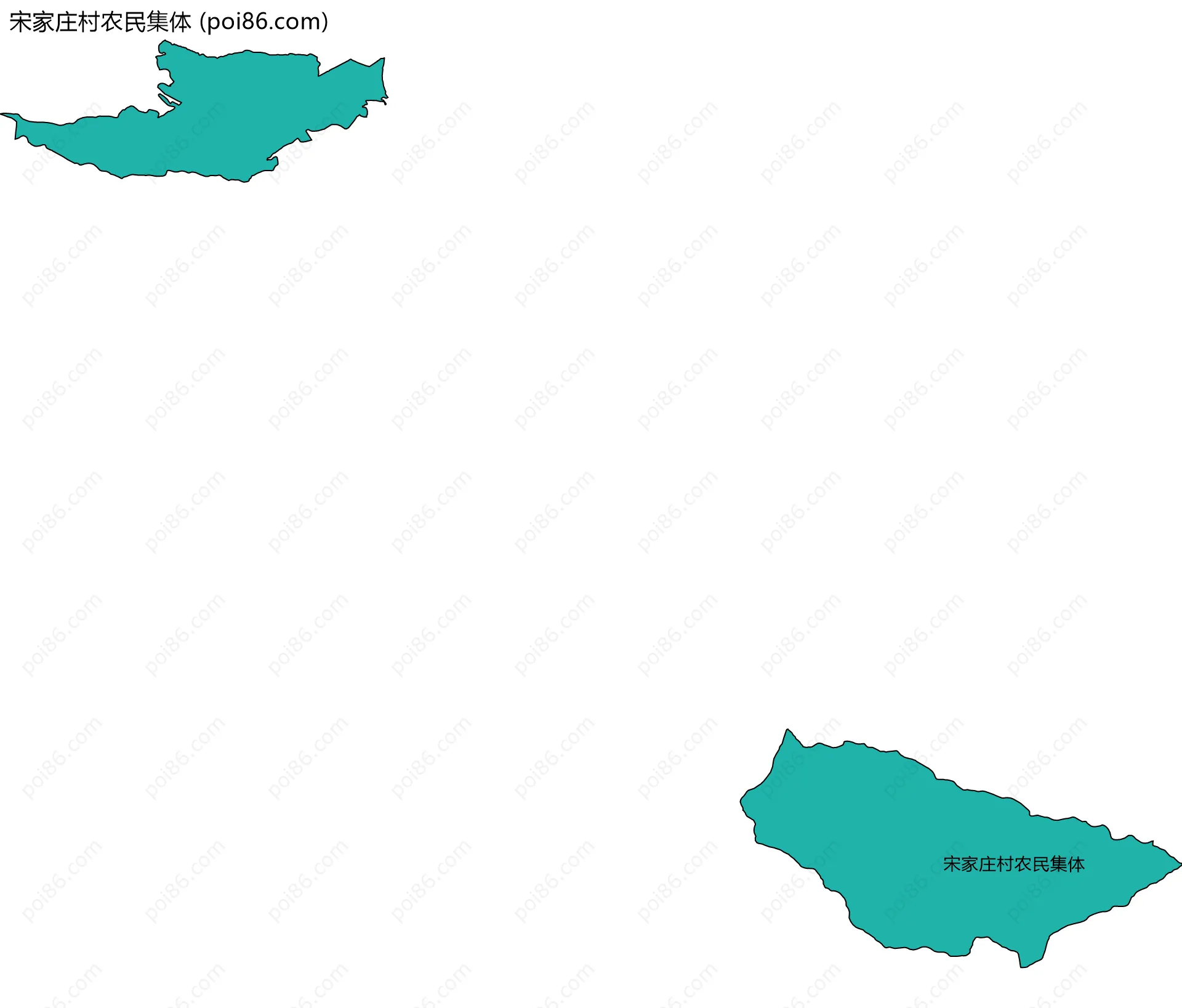 宋家庄村农民集体边界地图