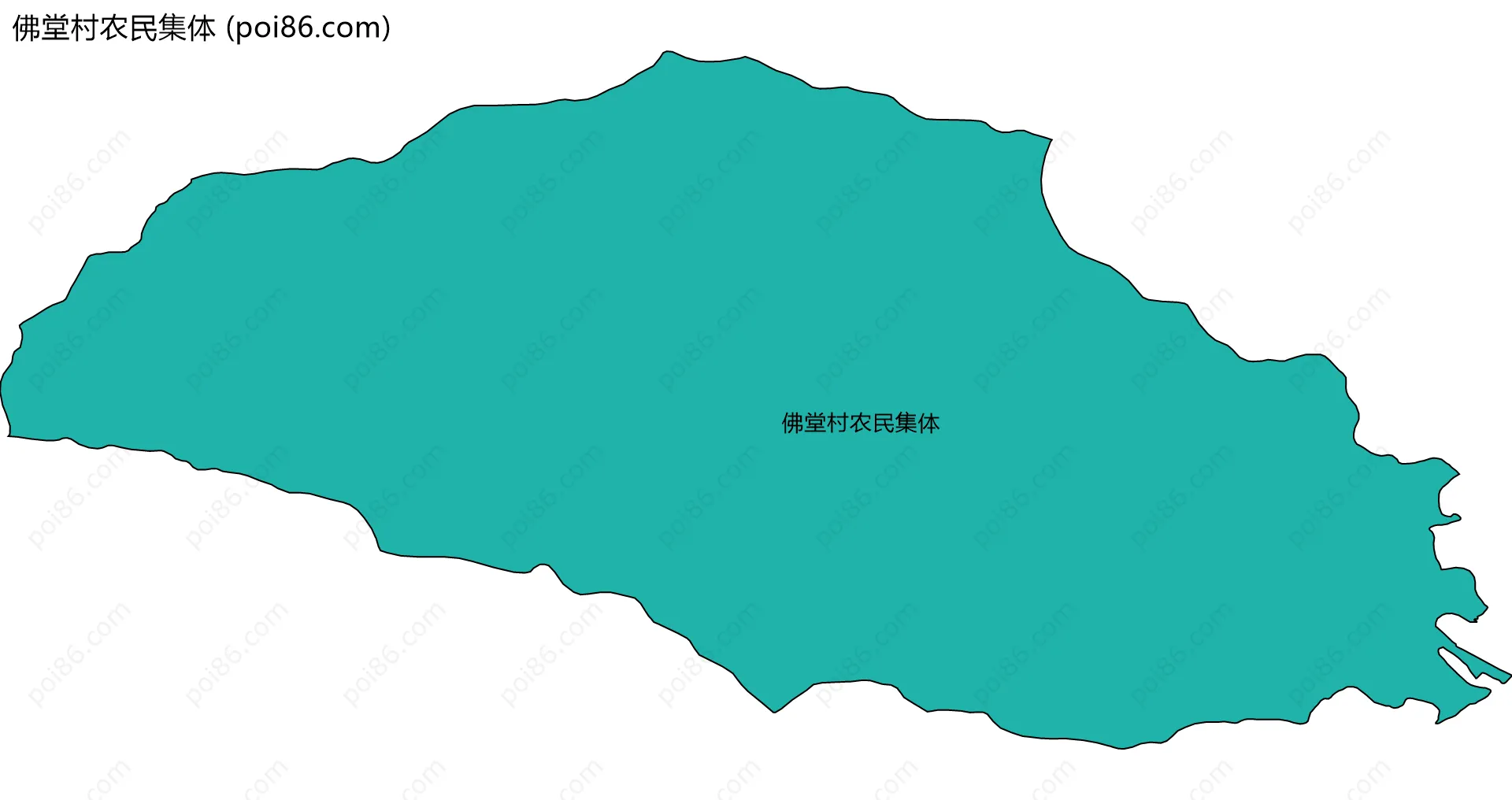 佛堂村农民集体边界地图