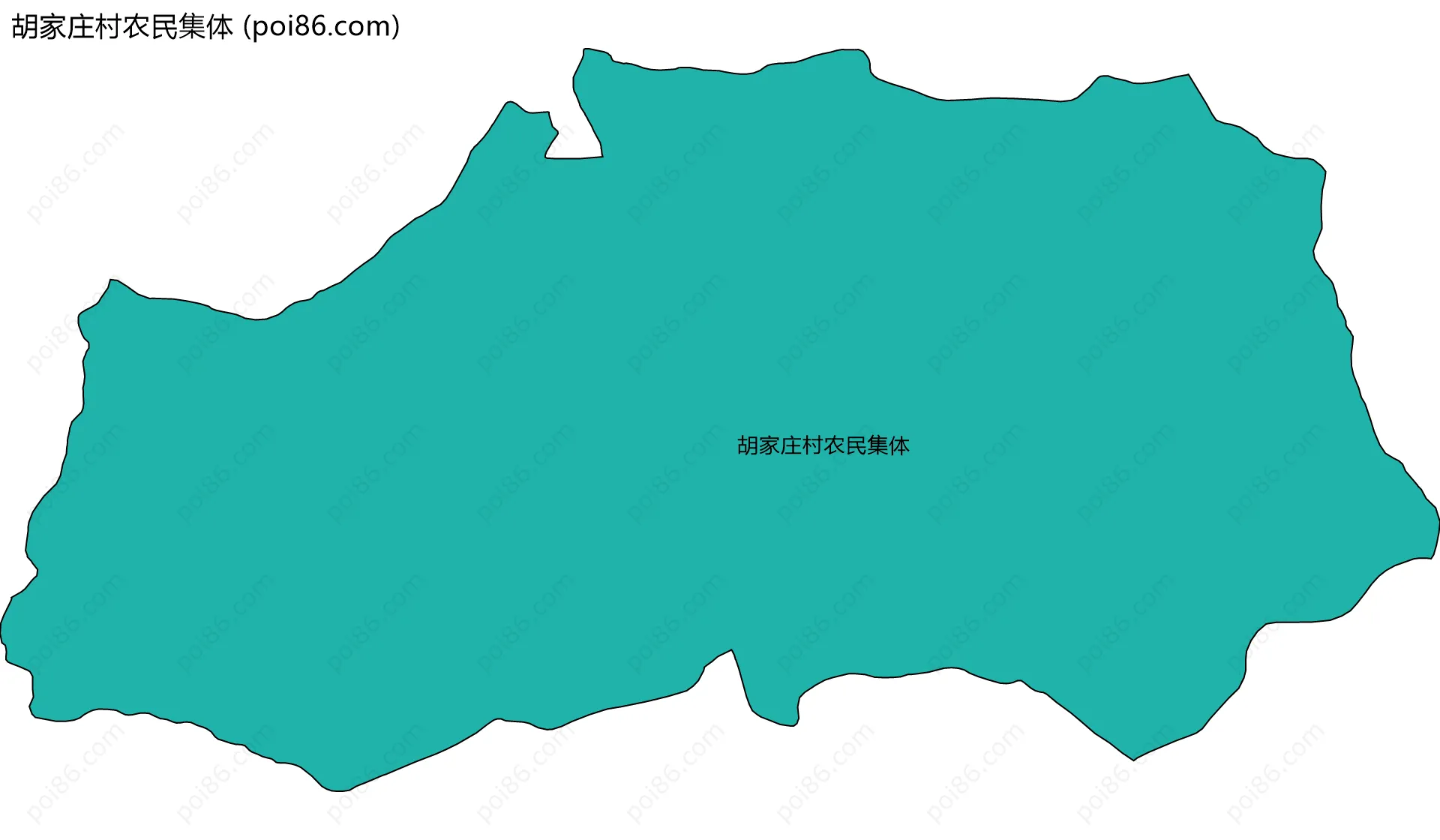 胡家庄村农民集体边界地图