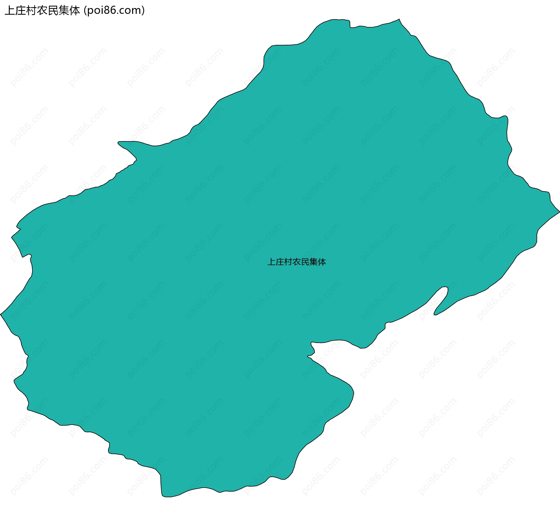 上庄村农民集体边界地图